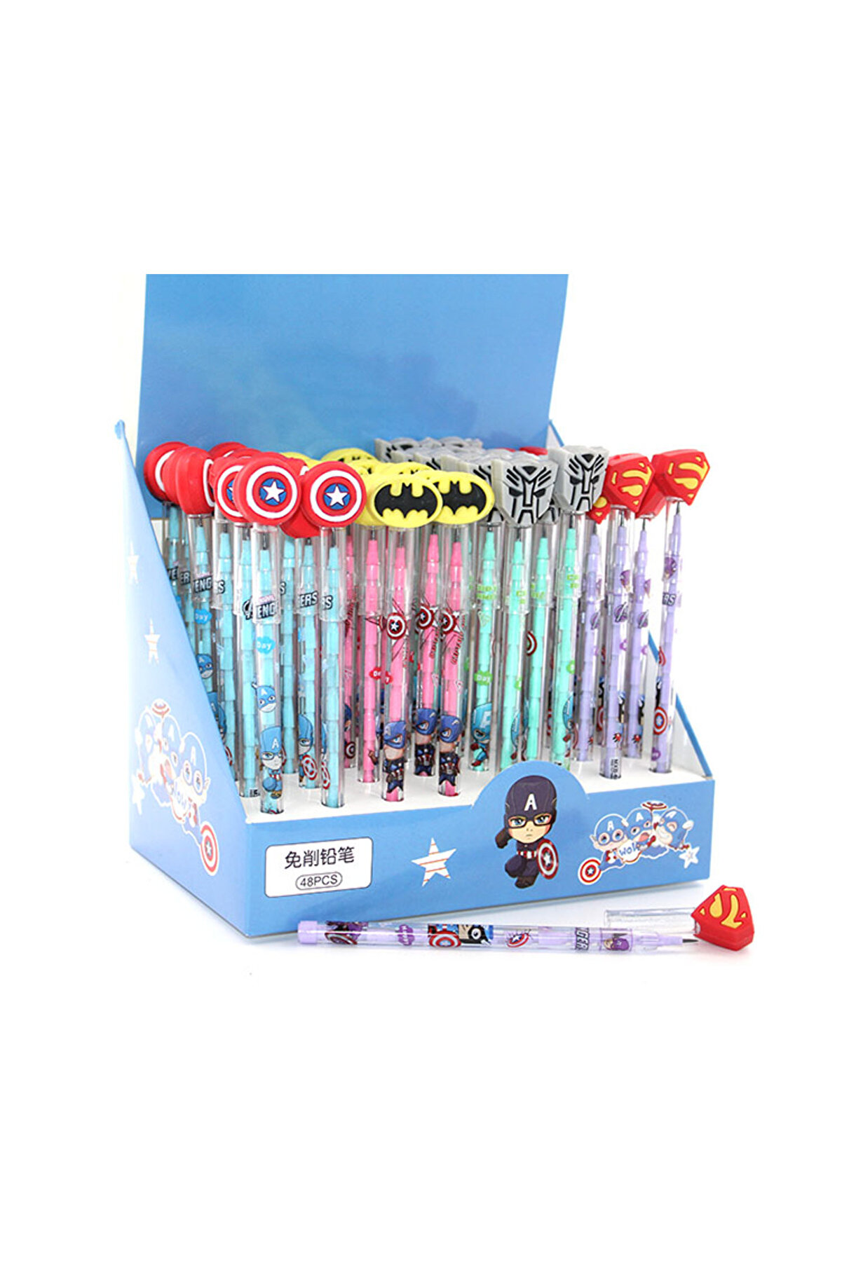 Ethab Ti̇caret Karışık Kahraman Fi̇g&uuml;rl&uuml; Yumurtlayan Kalem Model 3