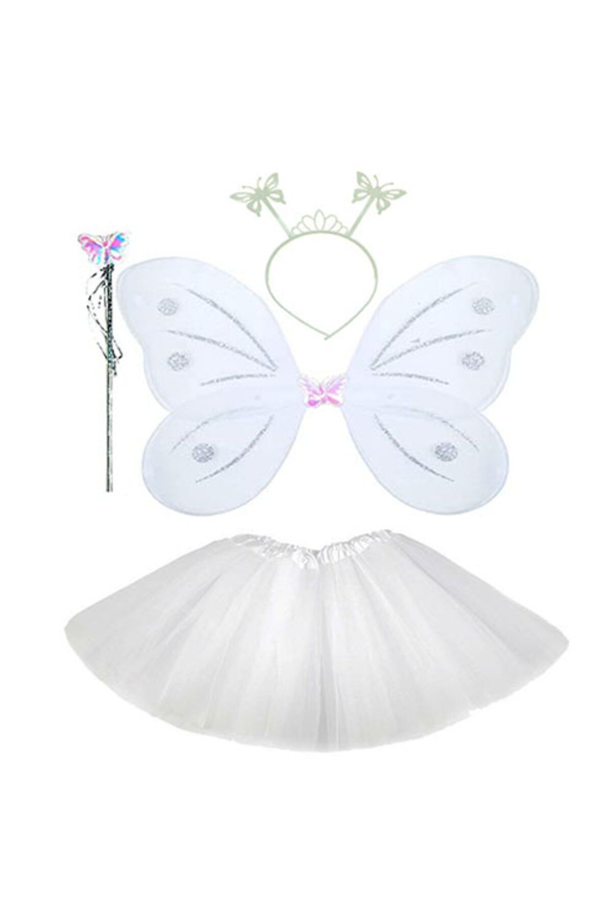 Ethab Ti̇caret Beyaz Kelebek Kost&uuml;m&uuml; Seti̇
