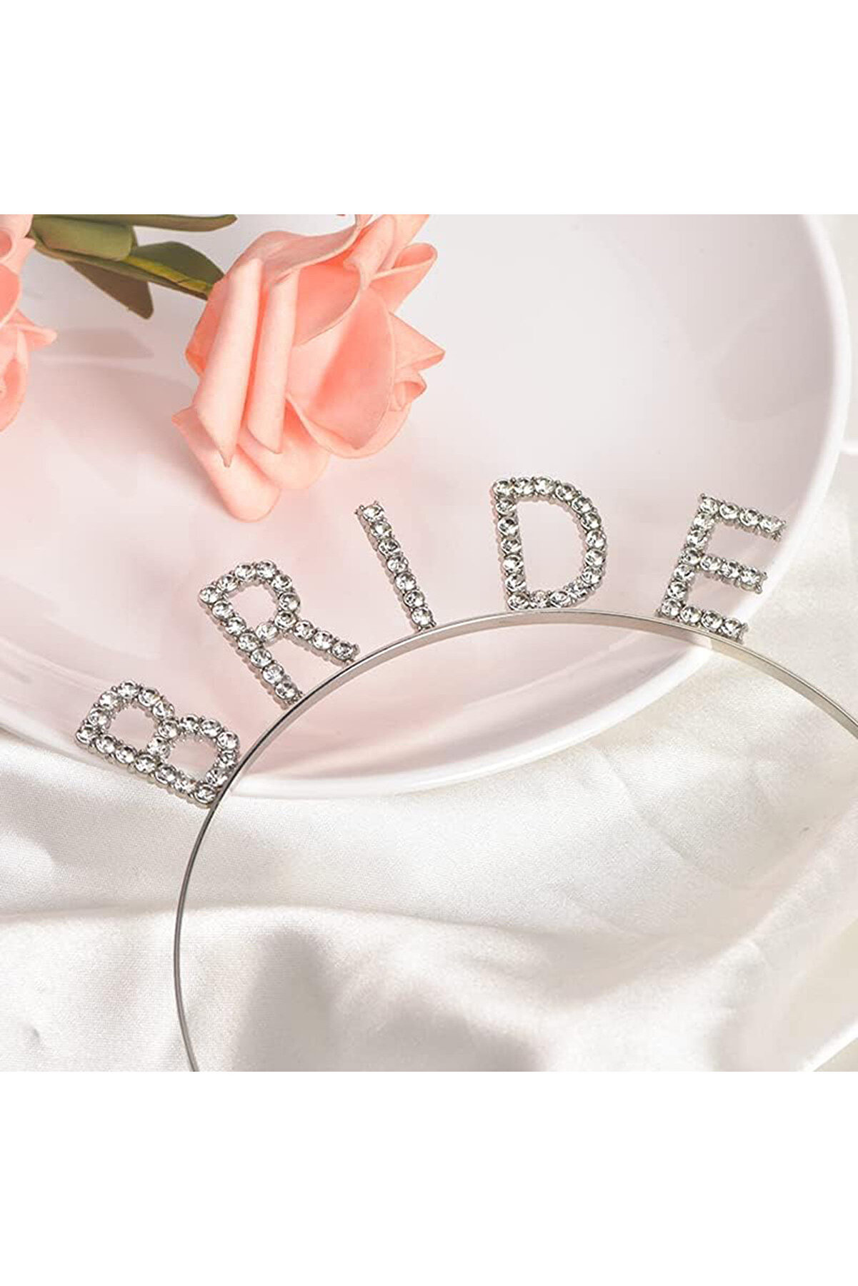 Ethab Ti̇caret Bekarlığa Veda Bri̇de Tacı G&uuml;m&uuml;ş Renk