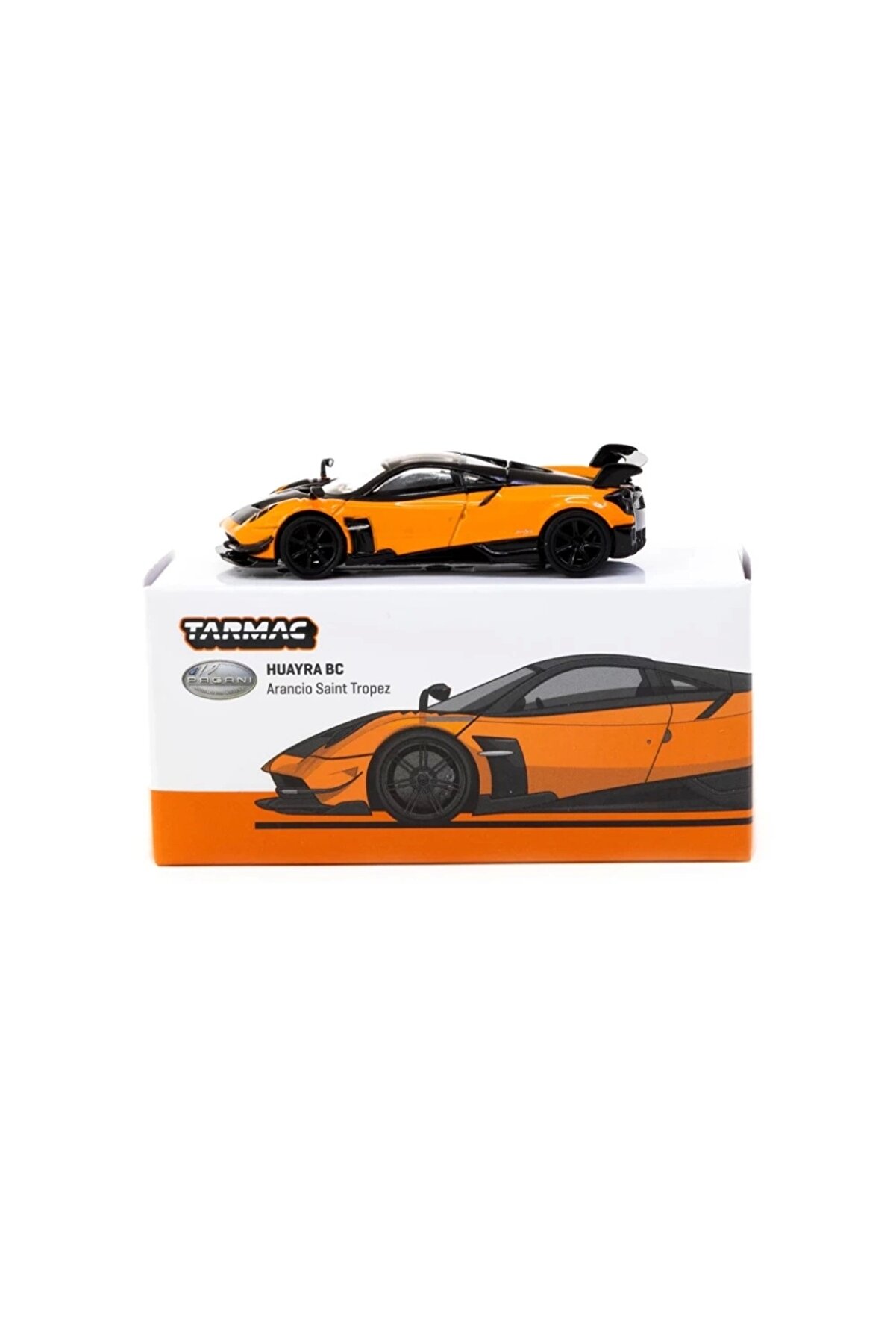 Tarmac Works BUĞZ Tarmac Works 1/64 Pagani Huayra BC Arancio Saint Tropez