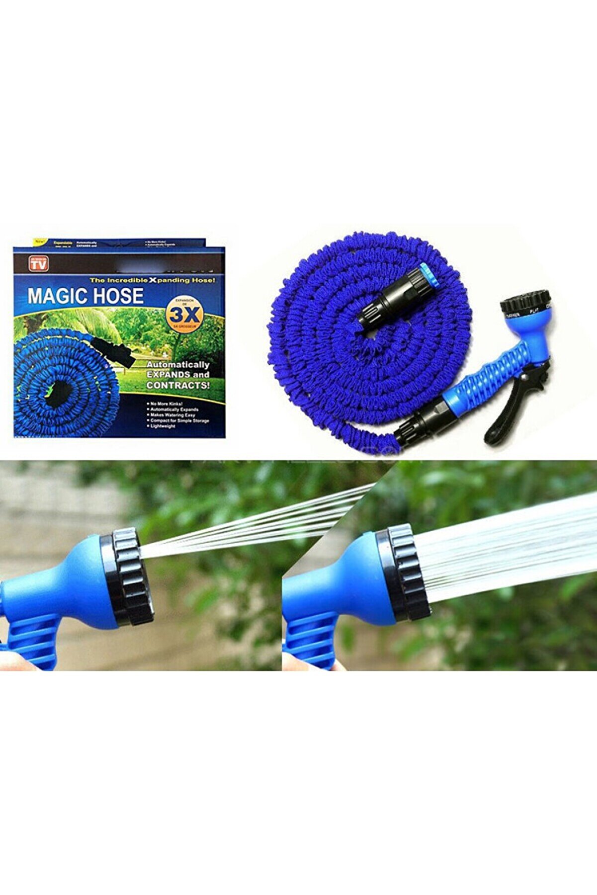 evimdeyokyok Tabancalı Uzayan Hortum 30 Metre