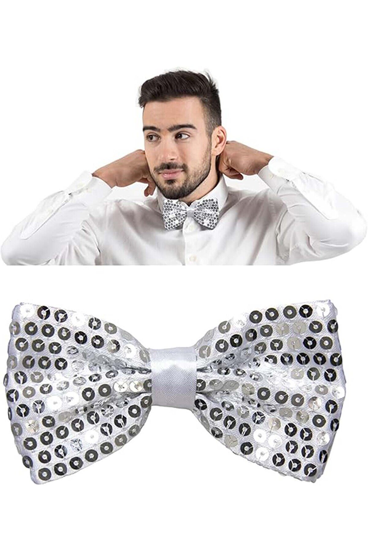 Ethab Ti̇caret G&uuml;m&uuml;ş Payetli̇ Pullu Papyon