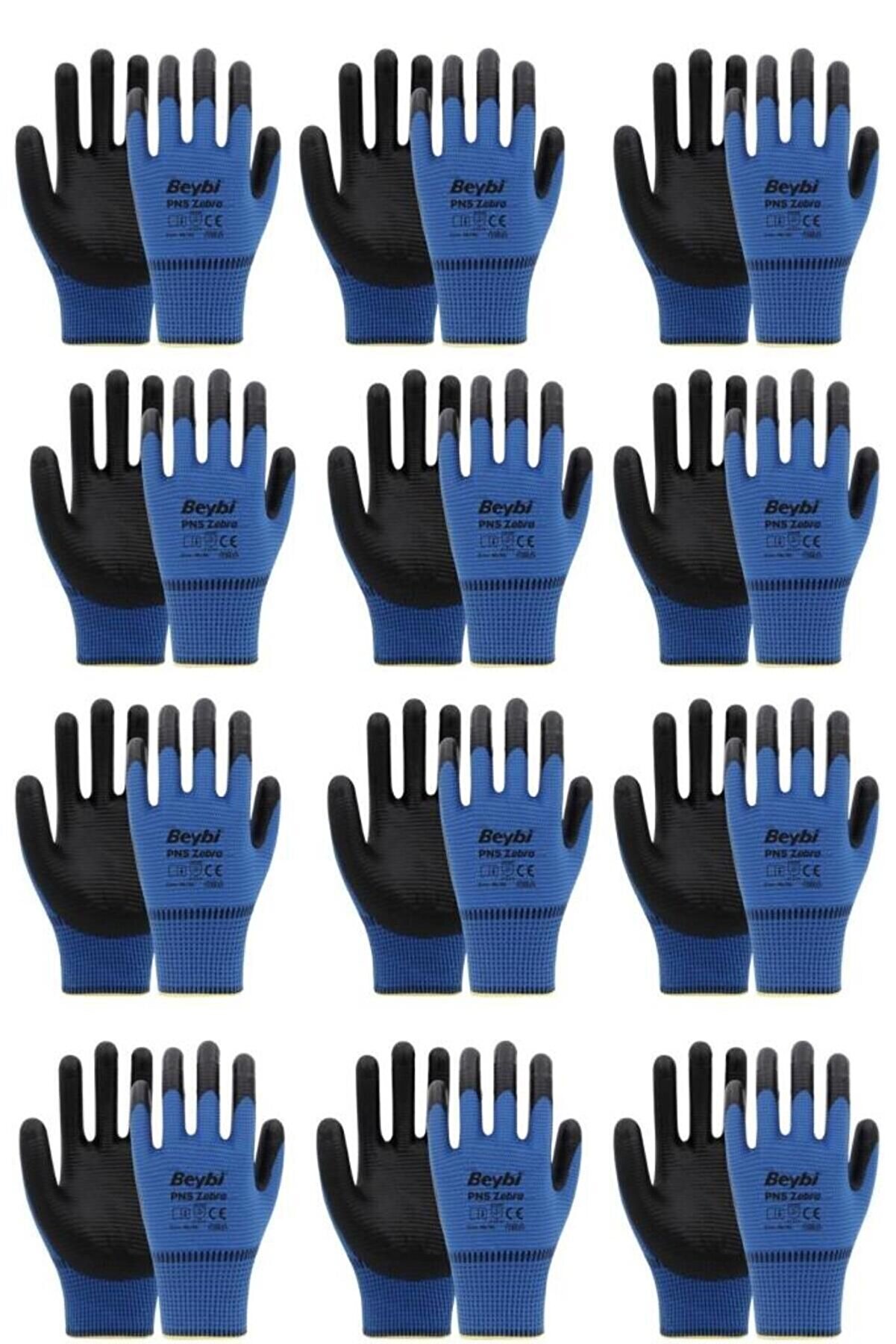 Pn3 Mavi̇ Ni̇tri̇l Işçi̇ Eldi̇veni̇ 12 Çi̇ft 10 Numara