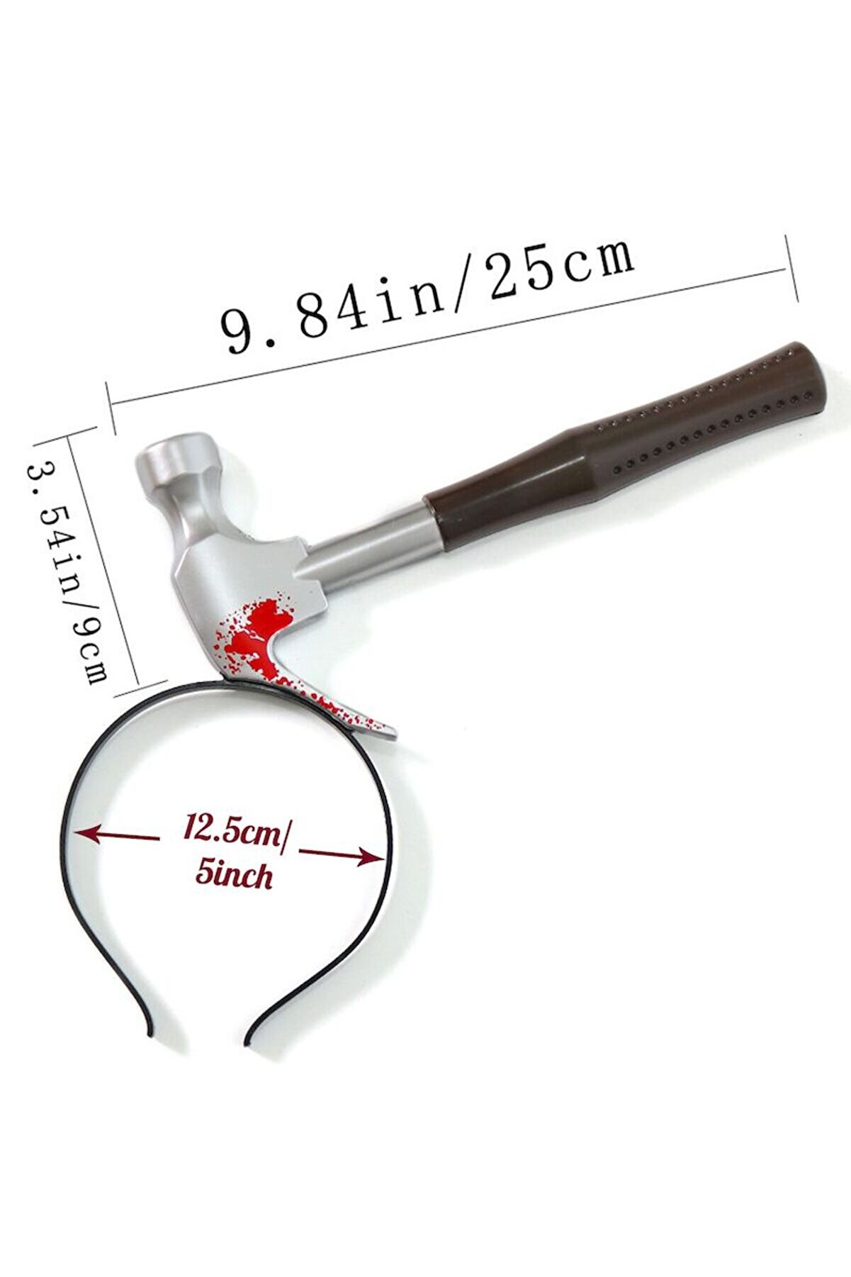 Ethab Ti̇caret Kafaya Saplanmış Kahverengi̇ Saplı &Ccedil;eki̇&ccedil; Şaka Tacı