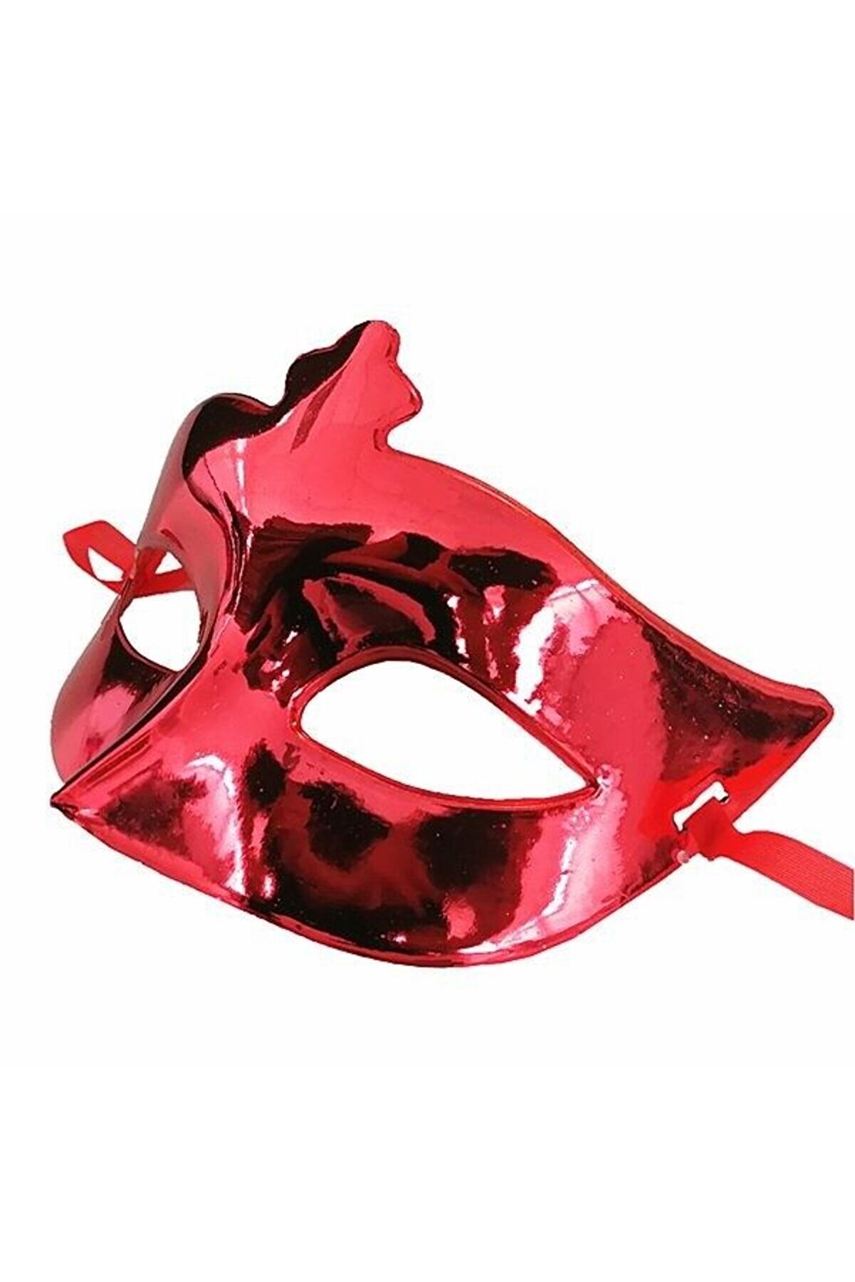 Ethab Ti̇caret Kırmızı Renk Parlak Balo Maskesi̇