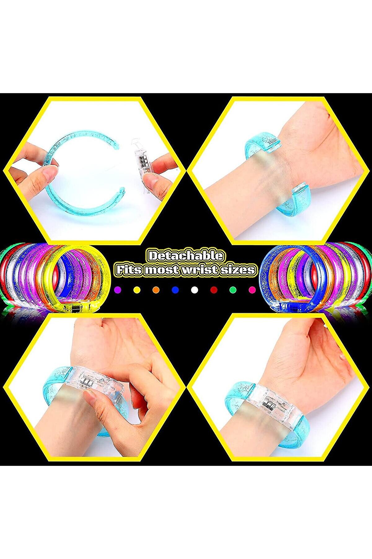 Ethab Ti̇caret Led Işıklı Pi̇lli̇ Bi̇lekli̇k