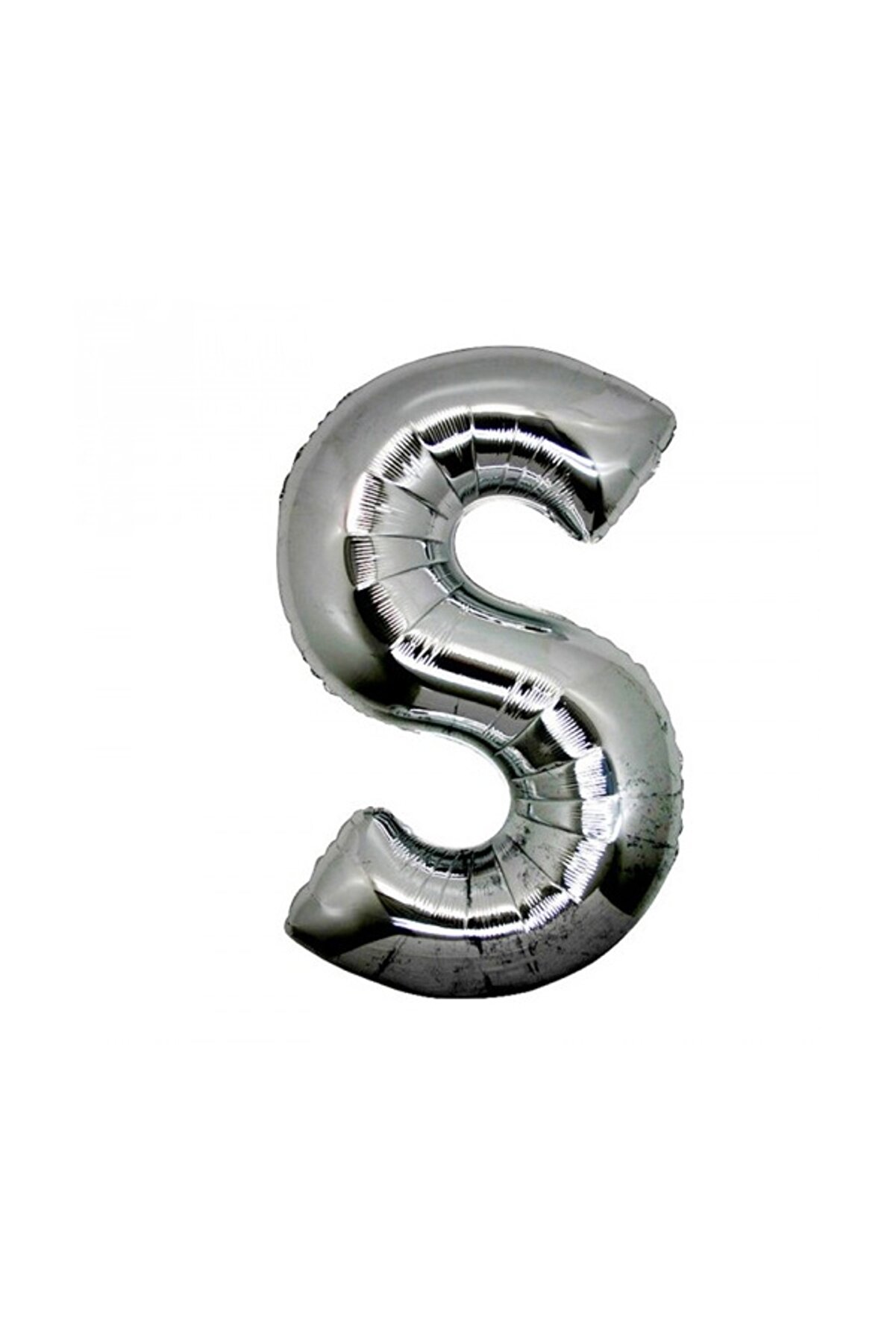 Ethab Ti̇caret G&uuml;m&uuml;ş Rengi̇ Folyo Harf Balon 1 Metre