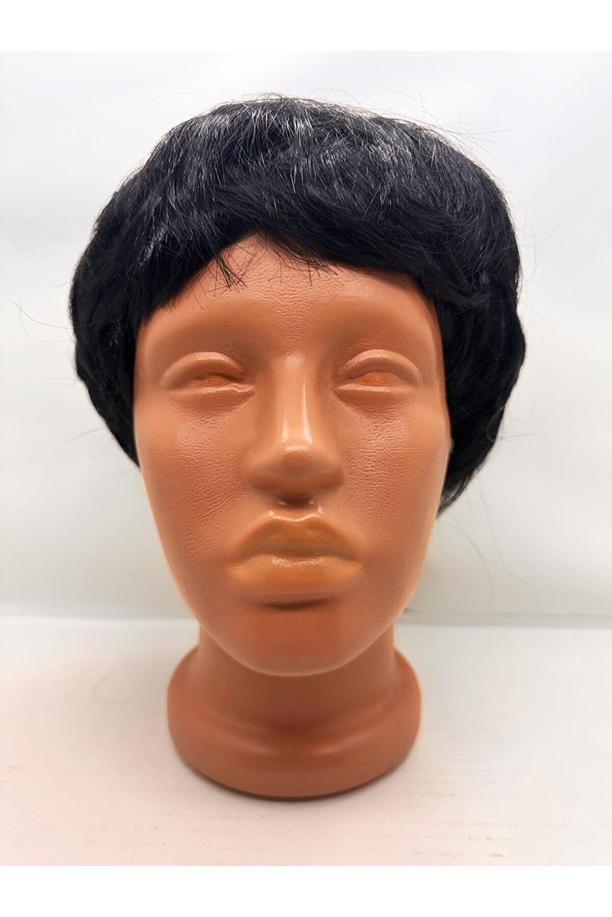 Ethab Ti̇caret Si̇yah Renk Kısa Kesi̇m İ&ccedil;i̇ Astarlı Erkek Peruğu