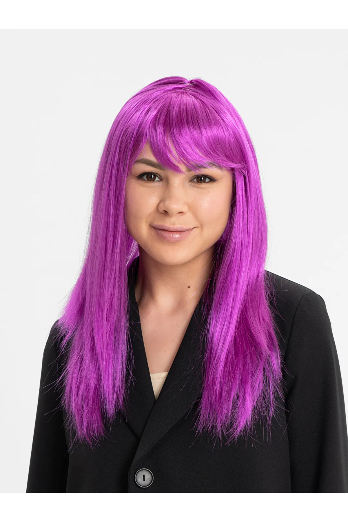 Ethab Ti̇caret Fuşya Renk Peruk