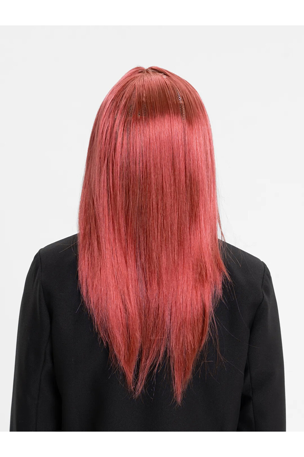 Ethab Ti̇caret Kızıl Renk D&uuml;z Kesi̇m Peruk