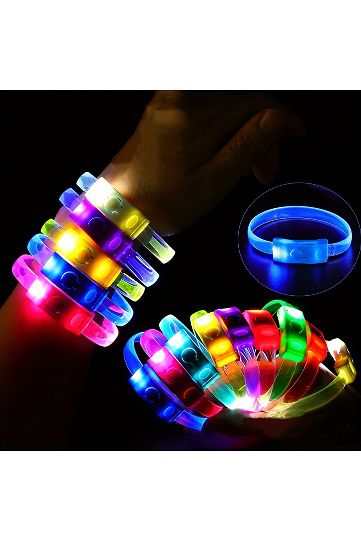 Ethab Ti̇caret Festi̇val & Parti̇ Led Bi̇lekli̇k 3 Farklı Mod Işıklı 1 Adet