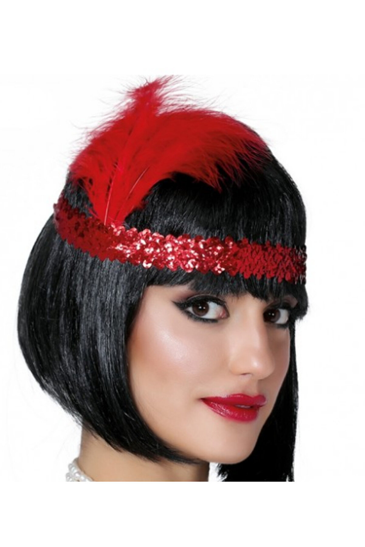 Ethab Ti̇caret Kırmızı Renk &Ccedil;arli̇ston Sa&ccedil; Bandı