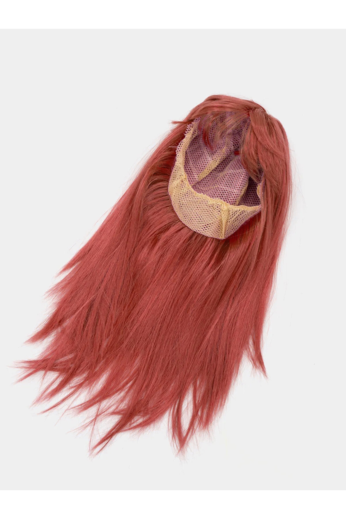 Ethab Ti̇caret Kızıl Renk D&uuml;z Kesi̇m Peruk