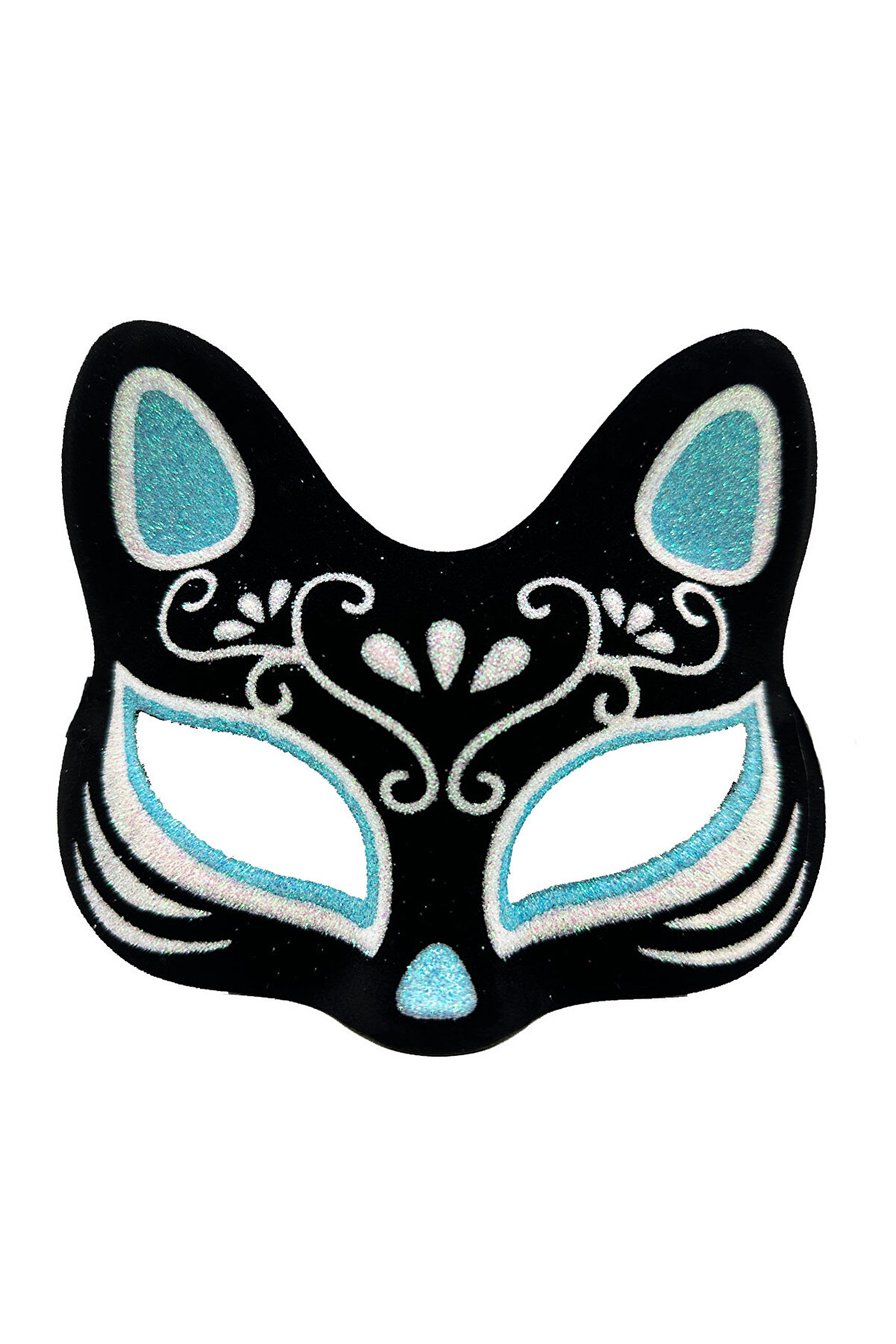 Ethab Ti̇caret Si̇yah S&uuml;et G&uuml;m&uuml;ş Mavi̇ Si̇mli̇ Kedi̇ Maskesi̇