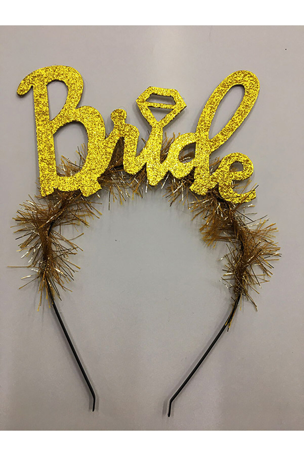 Ethab Ti̇caret Altın Renk Bekarlığa Veda İtali̇k Yazı Alyanslı Bri̇de Ta&ccedil;