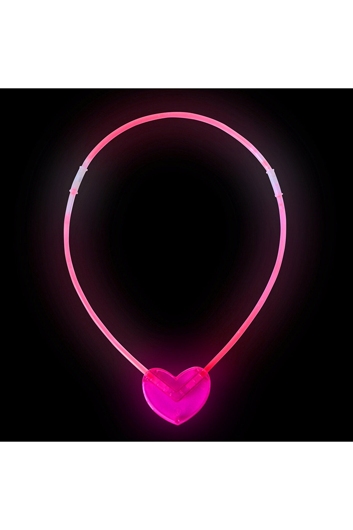 Ethab Ti̇caret Karanlıkta Yanan Glow Kalp Şeki̇lli̇ Kolye 6 Adet