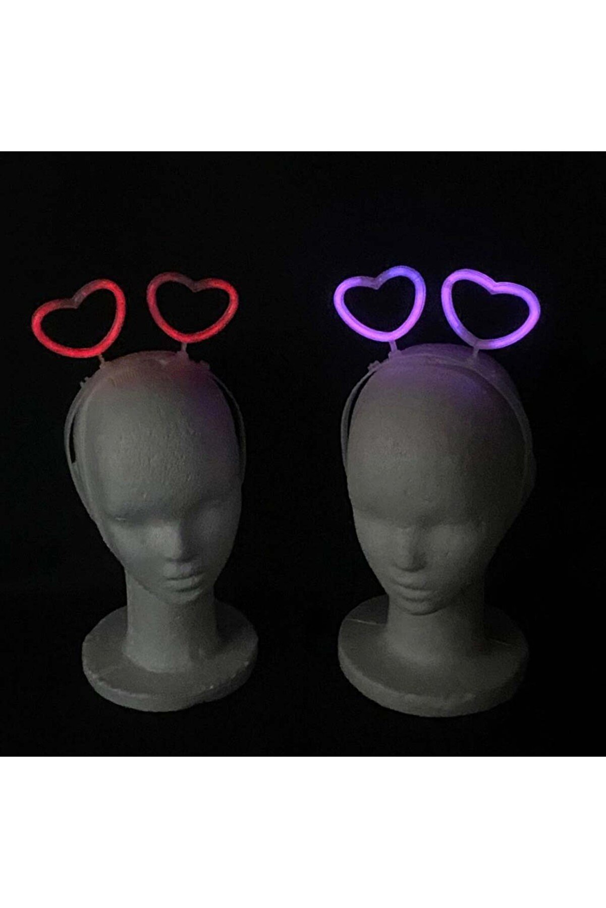 Ethab Ti̇caret Glow Sti̇ck Karanlıkta Yanan Fosforlu Kalp Ta&ccedil; 12 Adet