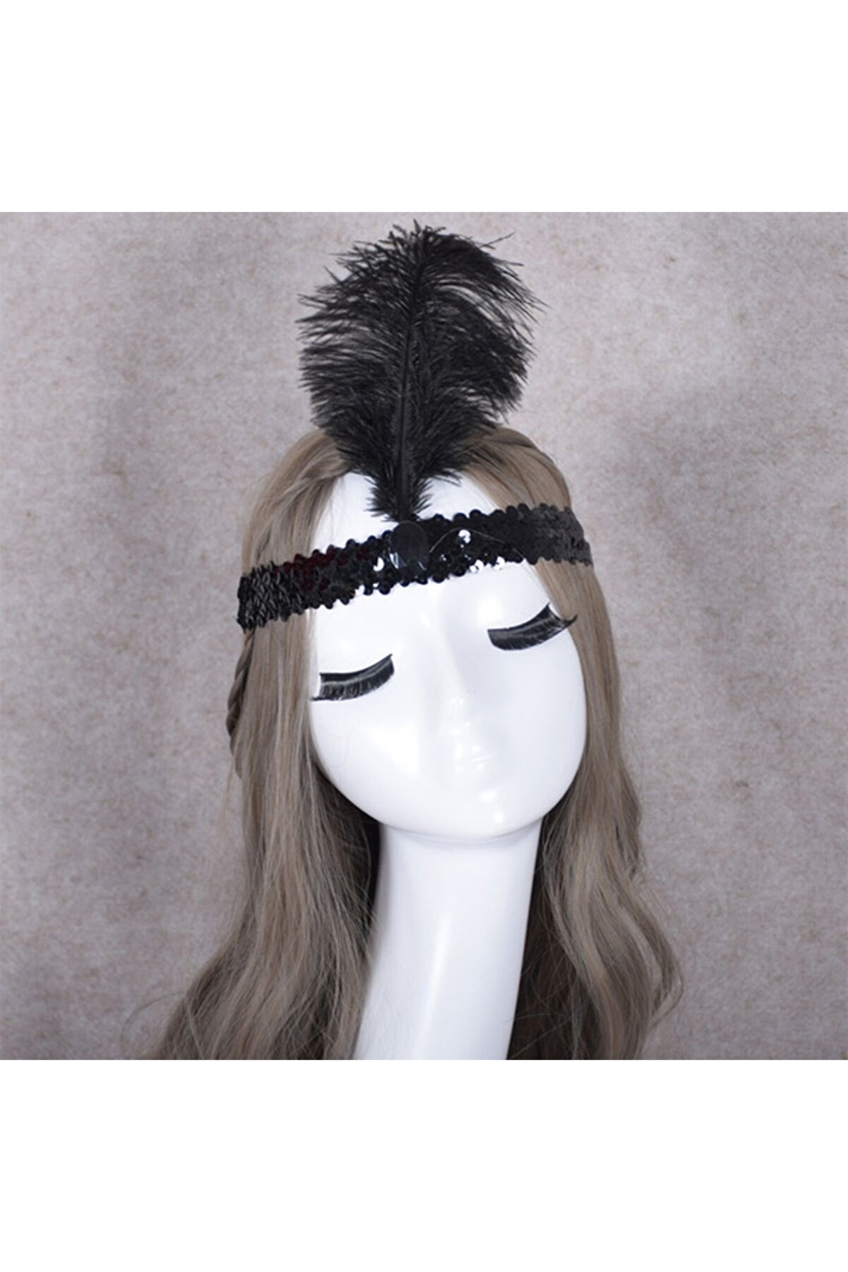 Ethab Ti̇caret Yılbaşı Sa&ccedil; T&uuml;y&uuml; Sa&ccedil; Bandı Si̇yah Renk