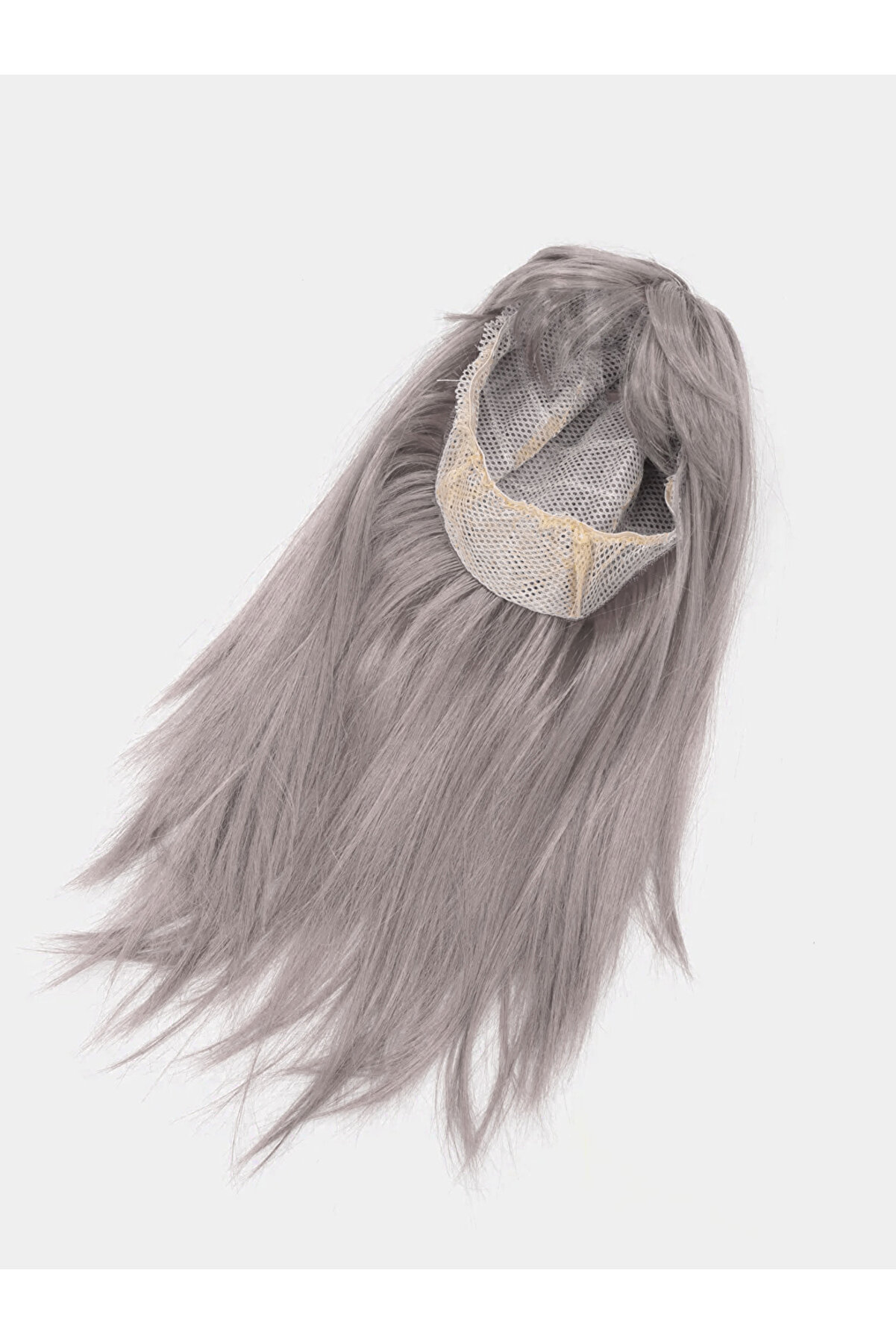 Ethab Ti̇caret Plati̇n Gri̇ G&uuml;m&uuml;ş Uzun Parti̇ Peruğu