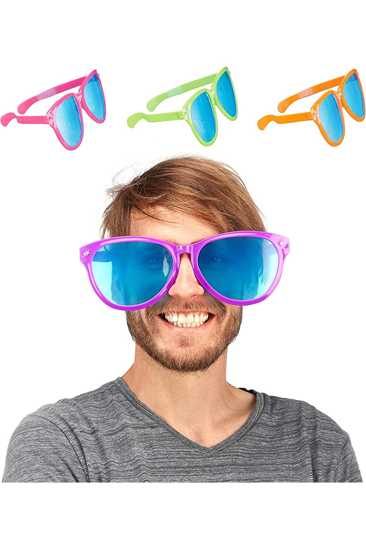 Ethab Ti̇caret B&uuml;y&uuml;k Parti̇ G&ouml;zl&uuml;ğ&uuml; Rengarenk 12 Adet