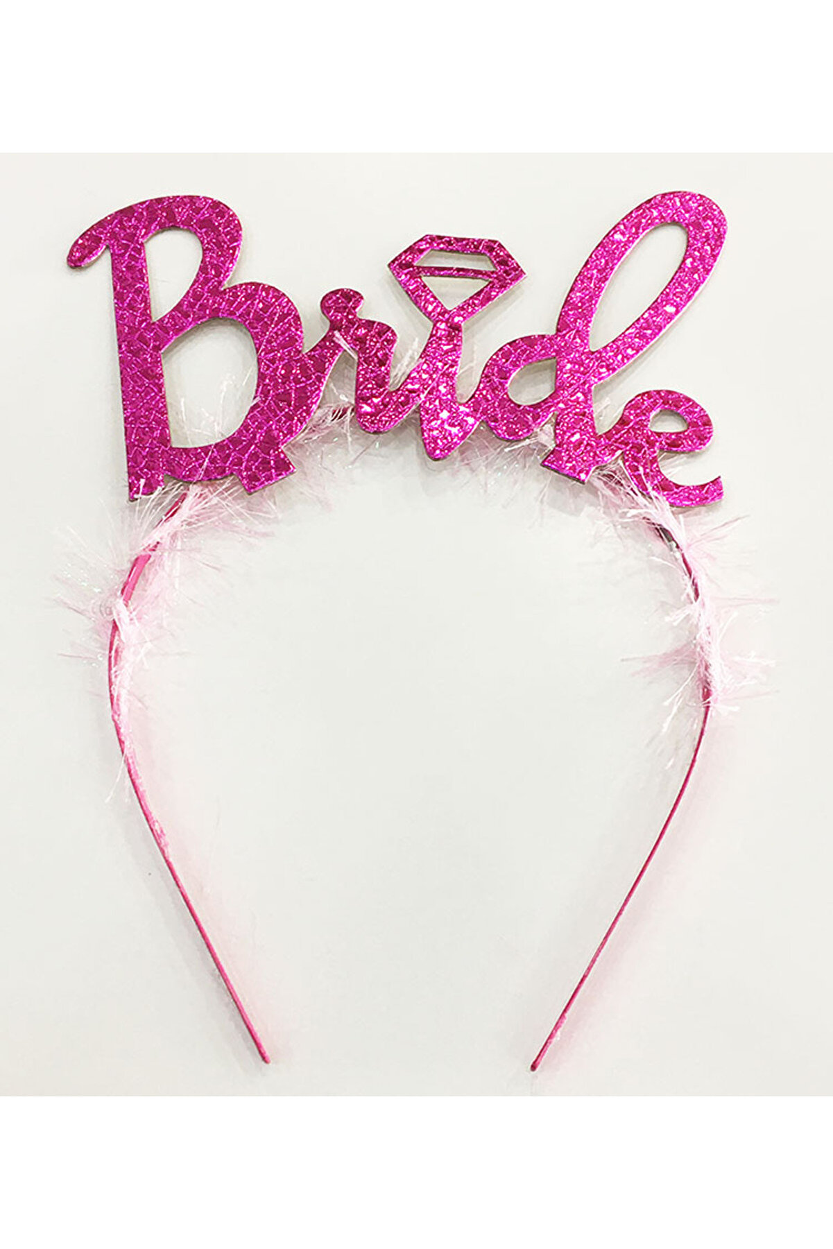 Ethab Ti̇caret Fuşya Renk Bekarlığa Veda İtali̇k Yazı Alyanslı Bri̇de Ta&ccedil;