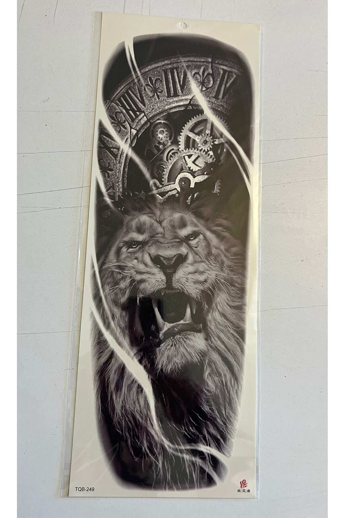 Ai̇rbrush Tattoo Kral Aslan 1 Hafta Kalıcı 4 Adet Bi̇rden Tam Kol Bacak Kaplama 46 Cm Geçi̇ci̇ Dövme Seti̇