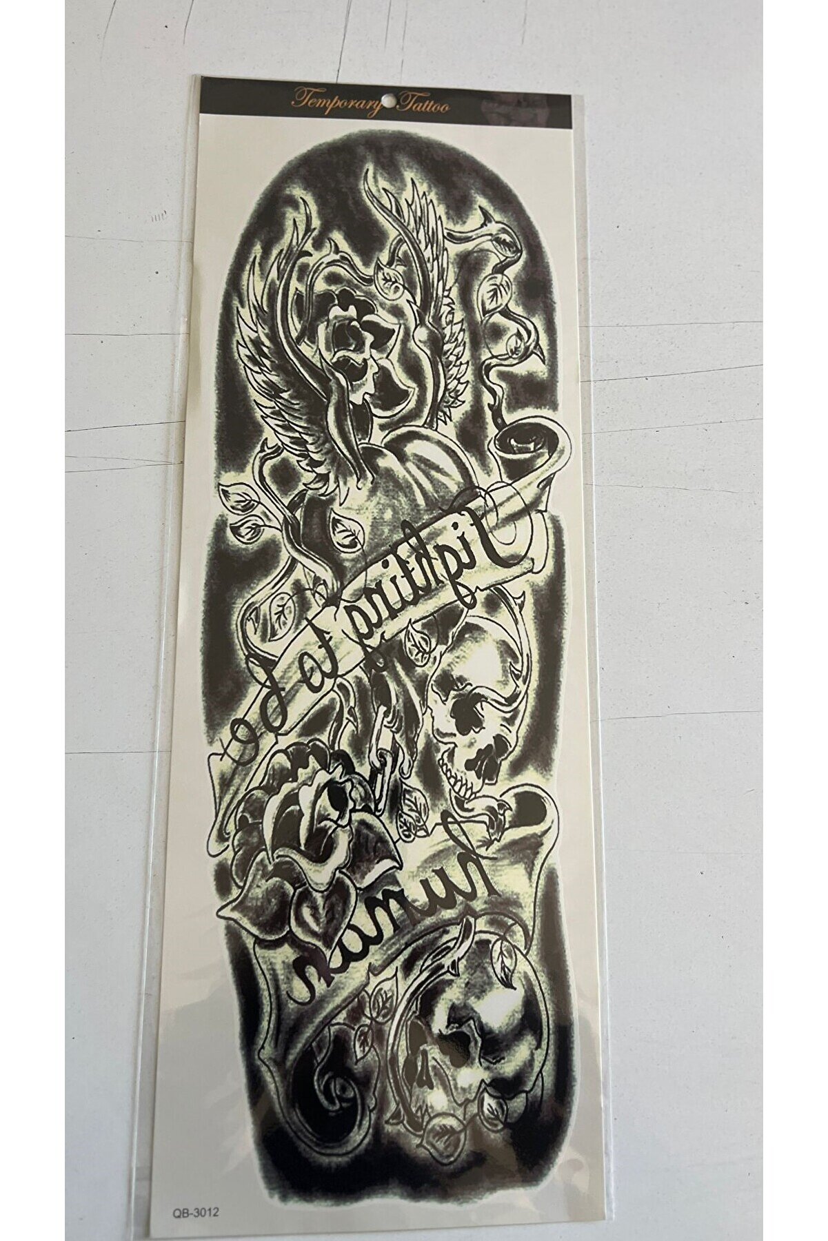 Ai̇rbrush Tattoo Korkusuz 1 Hafta Kalıcı 4 Adet Bi̇rden Tam Kol Bacak Kaplama 46 Cm Ge&ccedil;i̇ci̇ D&ouml;vme Seti̇