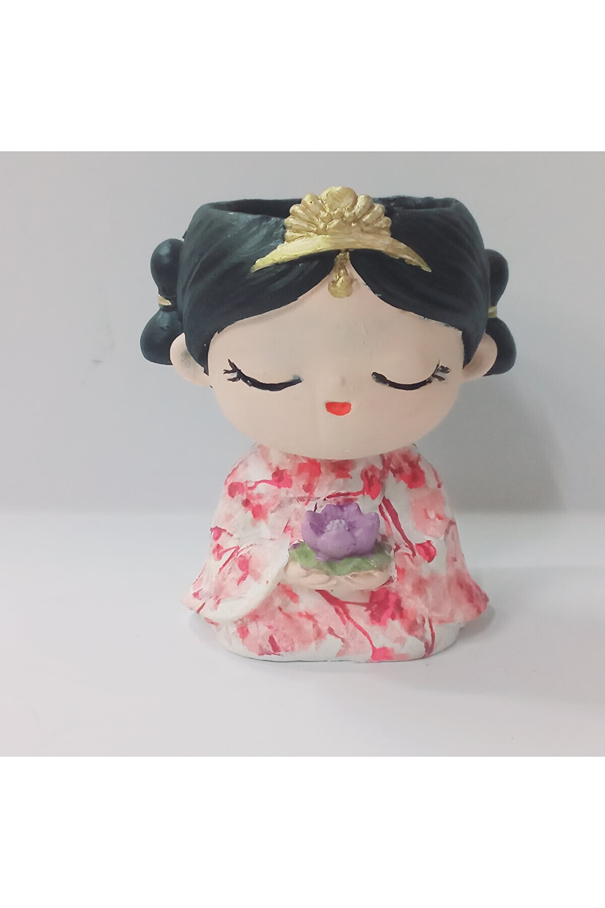 Kalıpcınızburada Japon Kız Saksı Si̇li̇kon Kalıp - K7968