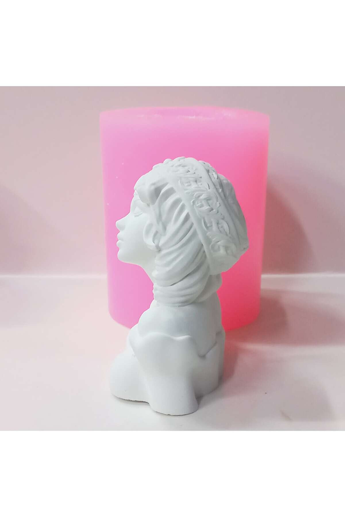 Kalıpcınızburada Eşarplı Kız Bi̇blo Si̇li̇kon Kalıp