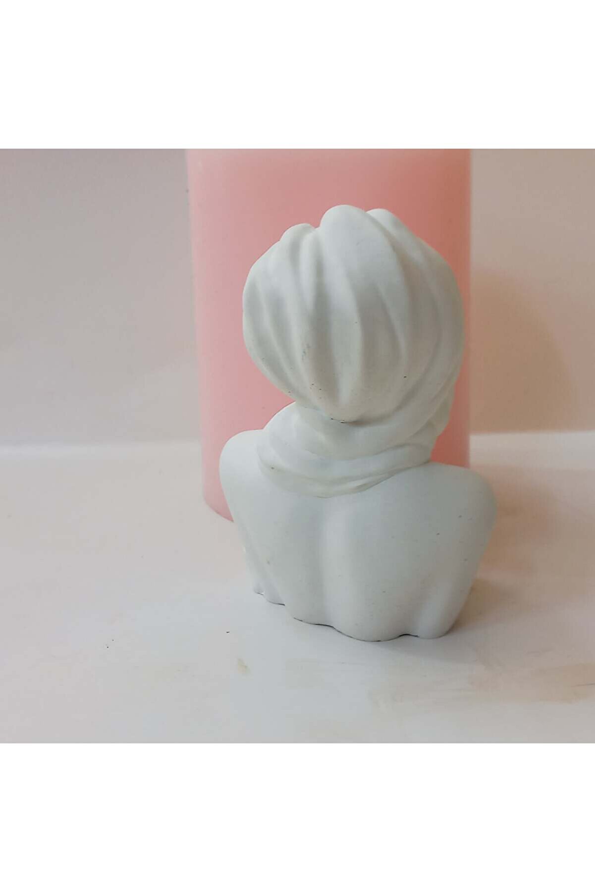 Kalıpcınızburada Eşarplı Kız Bi̇blo Si̇li̇kon Kalıp