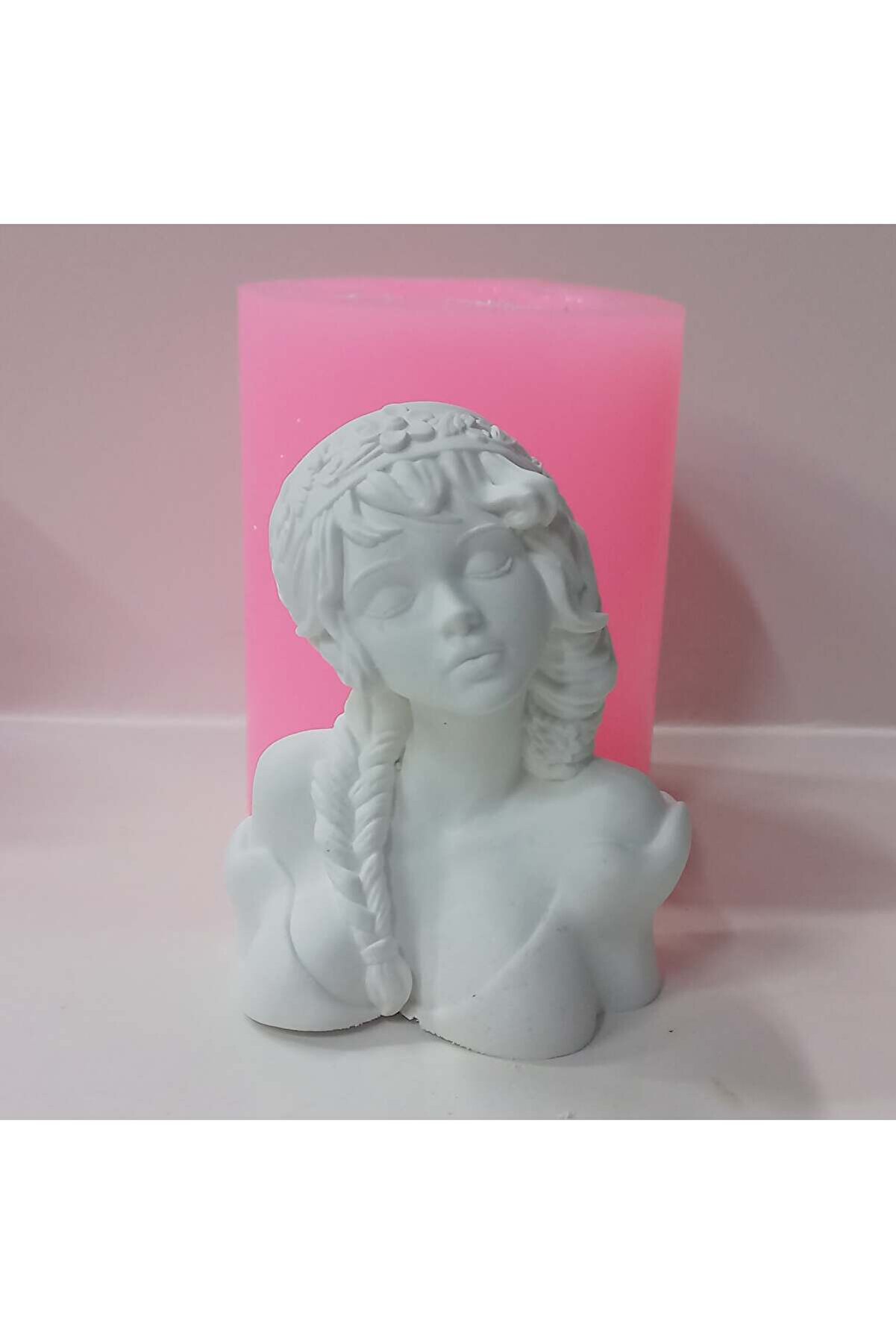 Kalıpcınızburada Eşarplı Kız Bi̇blo Si̇li̇kon Kalıp