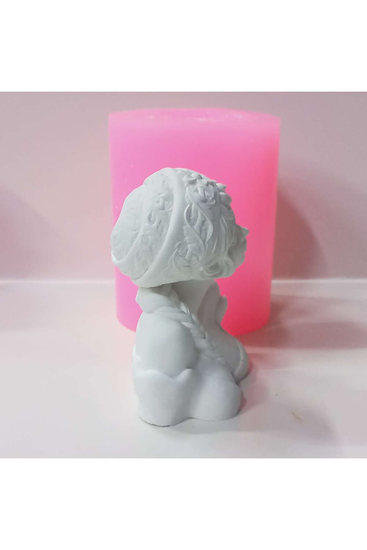 Kalıpcınızburada Eşarplı Kız Bi̇blo Si̇li̇kon Kalıp