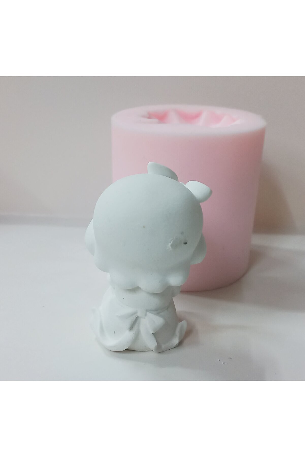 Kalıpcınızburada Çi̇çekli̇ Kız Bi̇blo Si̇li̇kon Kalıp - K7593