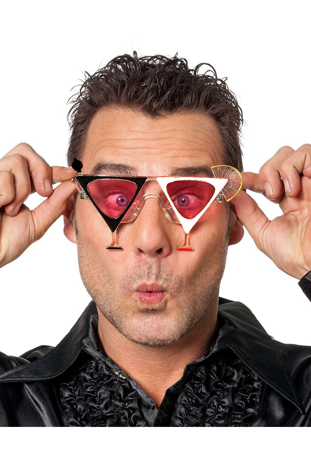 Ethab Ti̇caret Si̇yah Beyaz Renk Marti̇ni̇ Tasarımlı Parti̇ G&ouml;zl&uuml;ğ&uuml;