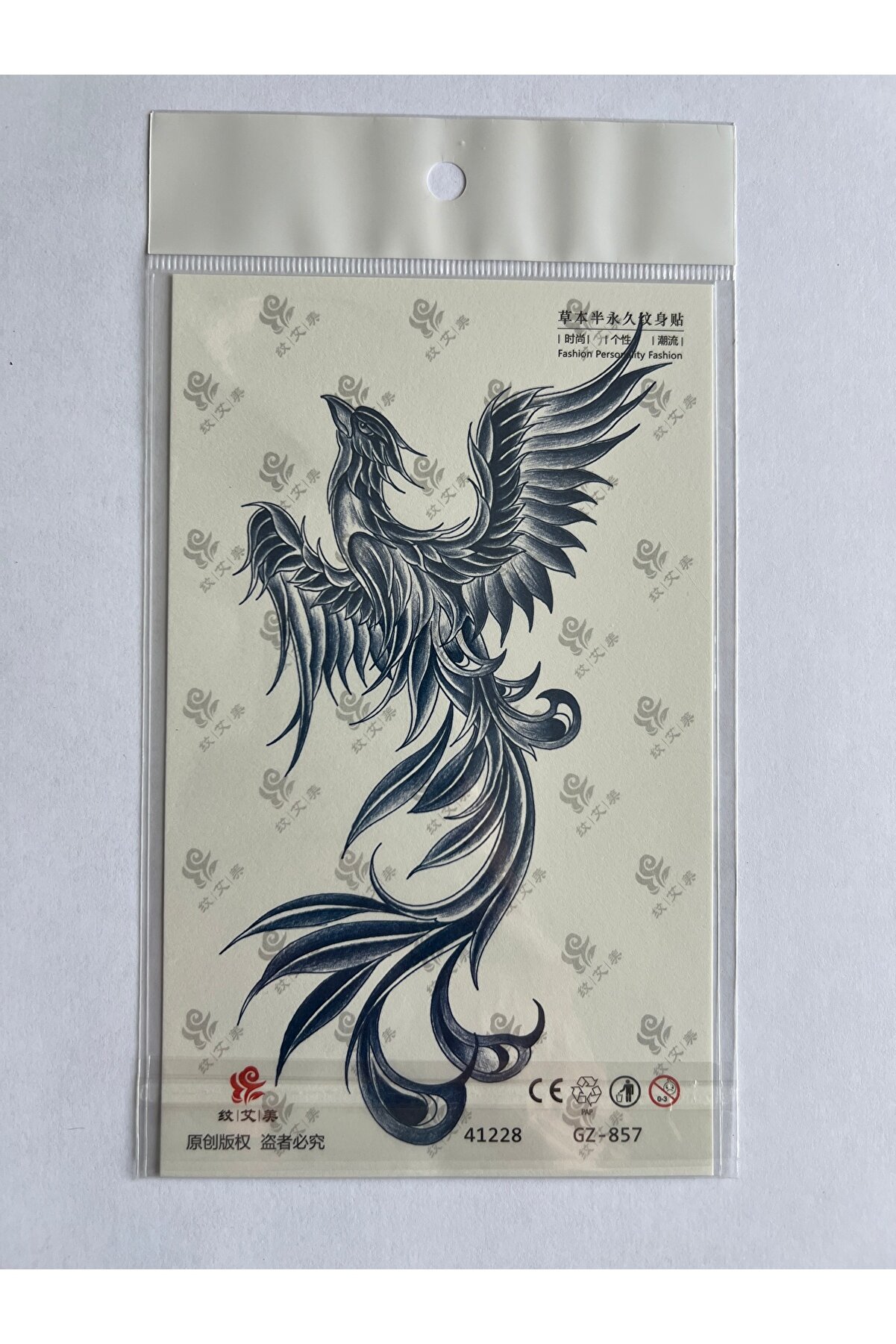 Ai̇rbrush Tattoo Ok Anka 3 Hafta Kalıcı 4 Adet Yarı Kalıcı Ge&ccedil;i̇ci̇ D&ouml;vme Seti̇