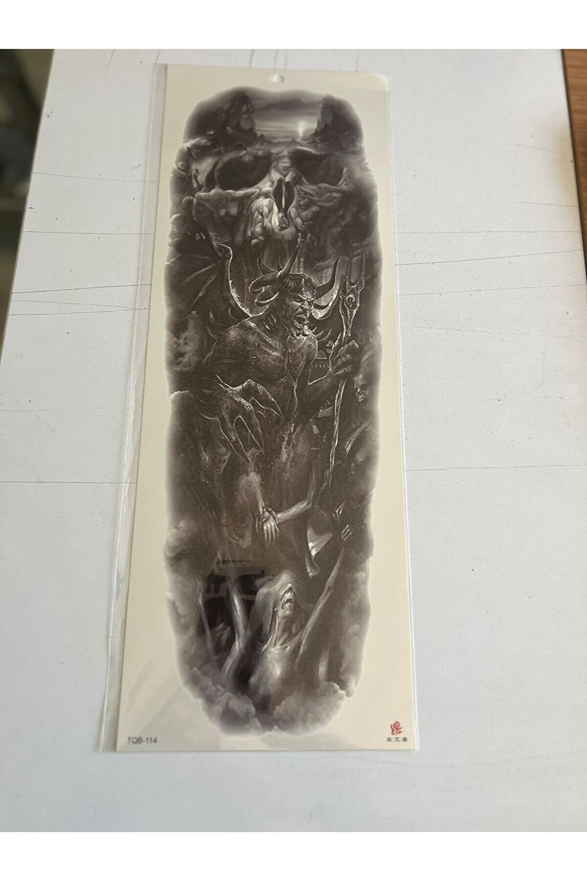 Ai̇rbrush Tattoo Korkusuz 1 Hafta Kalıcı 4 Adet Bi̇rden Tam Kol Bacak Kaplama 46 Cm Ge&ccedil;i̇ci̇ D&ouml;vme Seti̇