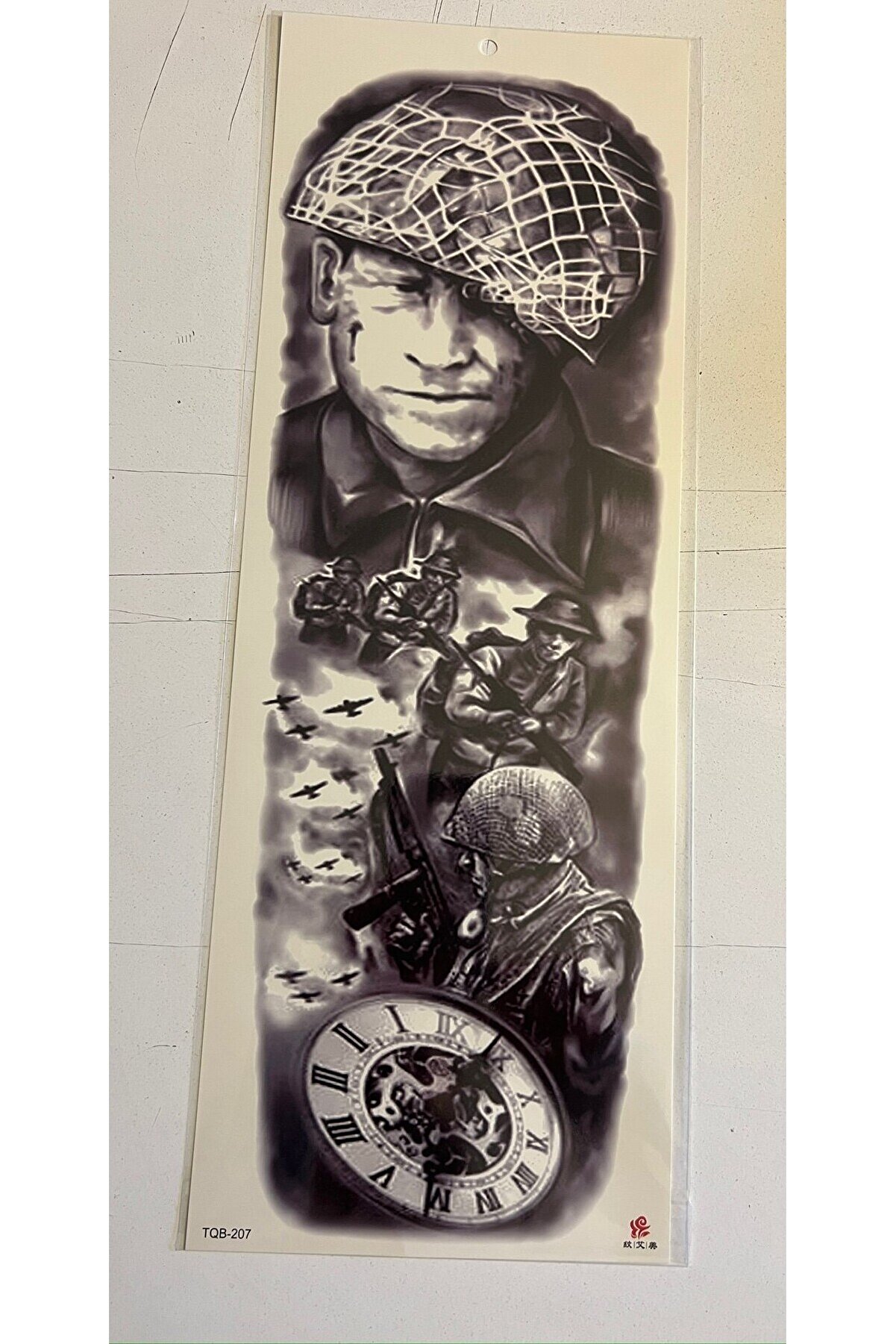 Ai̇rbrush Tattoo Savaşçı 1 Hafta Kalıcı 4 Adet Bi̇rden Tam Kol Bacak Kaplama 46 Cm Geçi̇ci̇ Dövme Seti̇