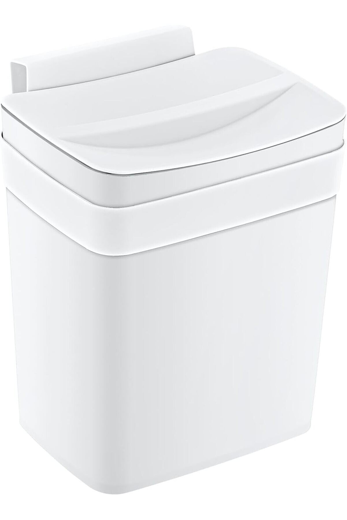 STOREMAX Ezg Soft Askılı Çöp Kutusu Beyaz 4 LT - BEYAZ, Çok Amaçlı Askılı Çöp Kutusu, Dolap Kapağ