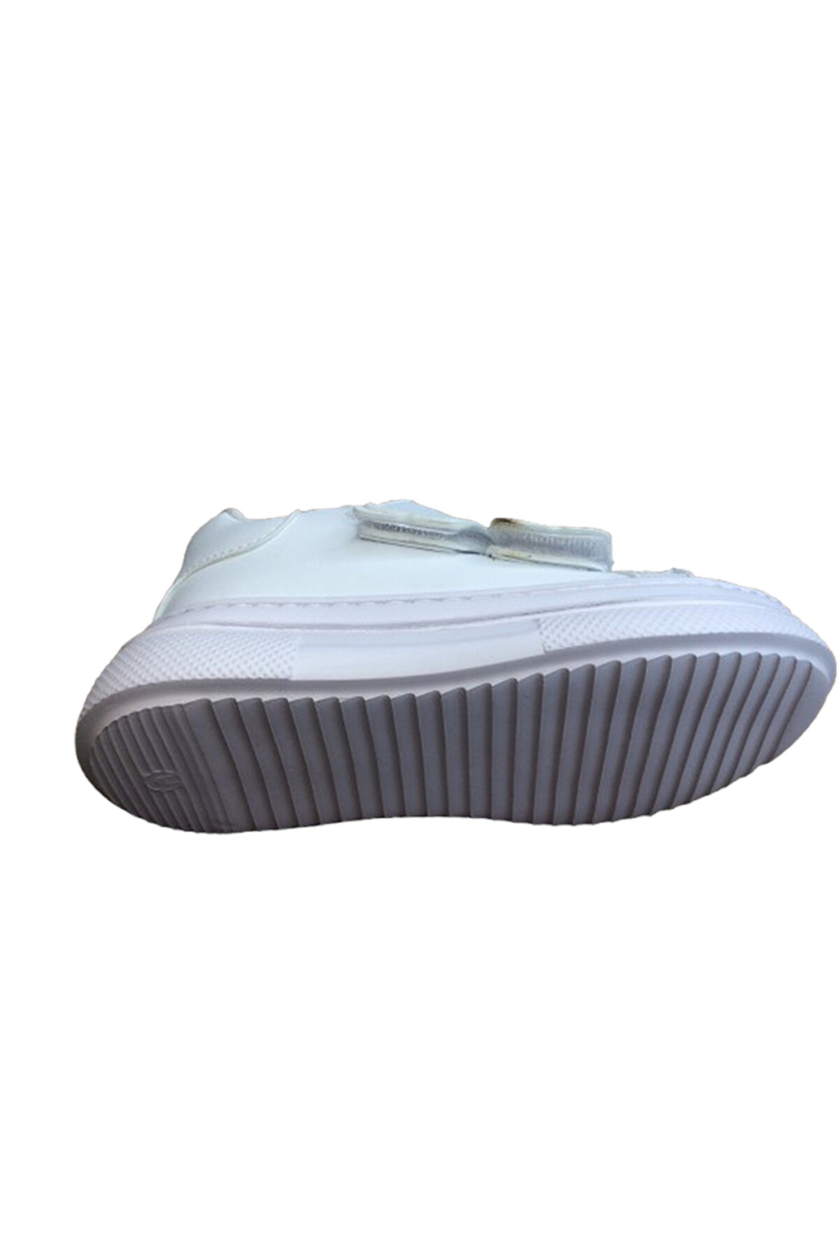 1087 Kız Çocuk Beyazsi̇yah Cırtlı Sneaker Günlük Spor Ayakkabı