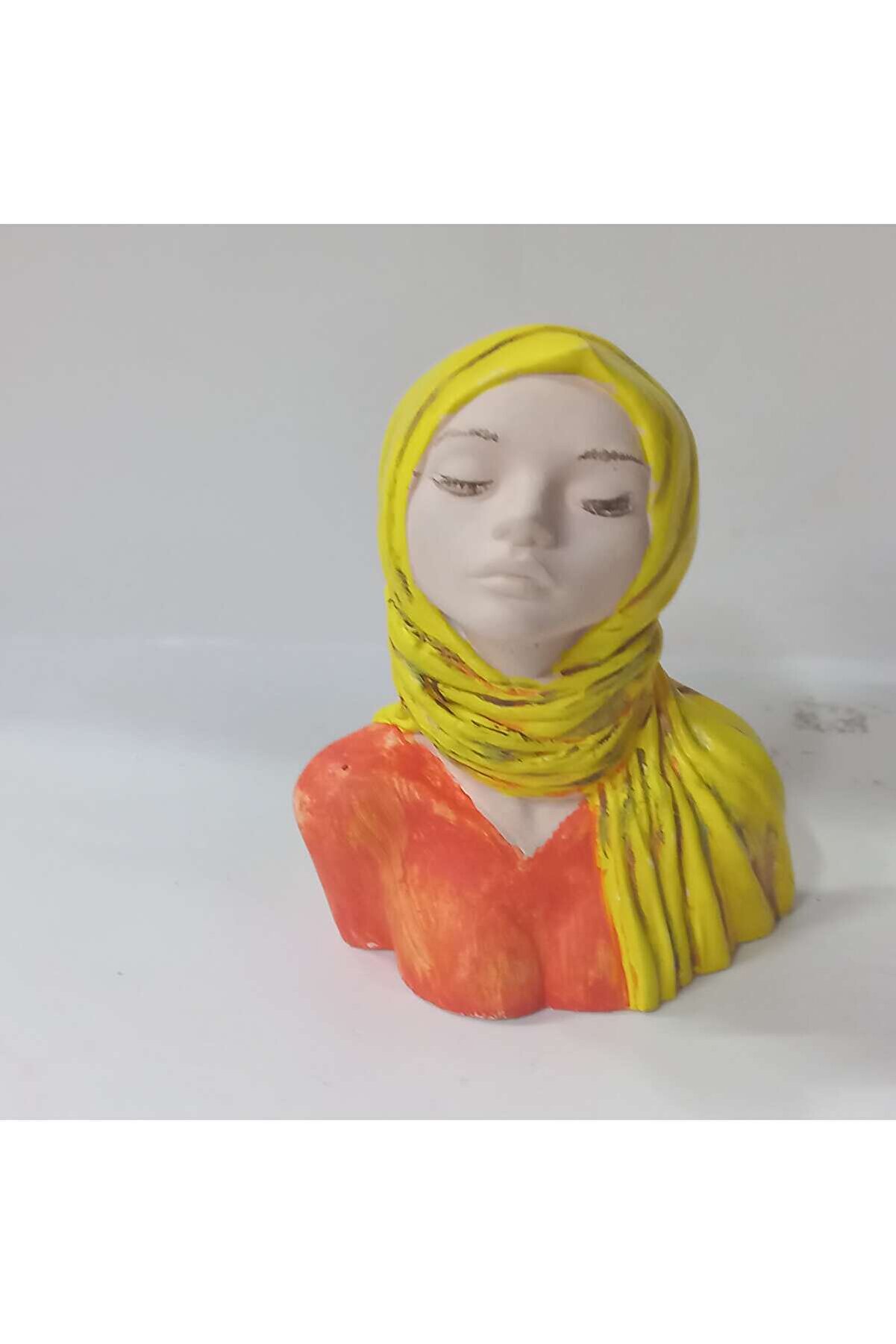 Kalıpcınızburada Eşarplı Kız Bi̇blo Si̇li̇kon Kalıp - K7982