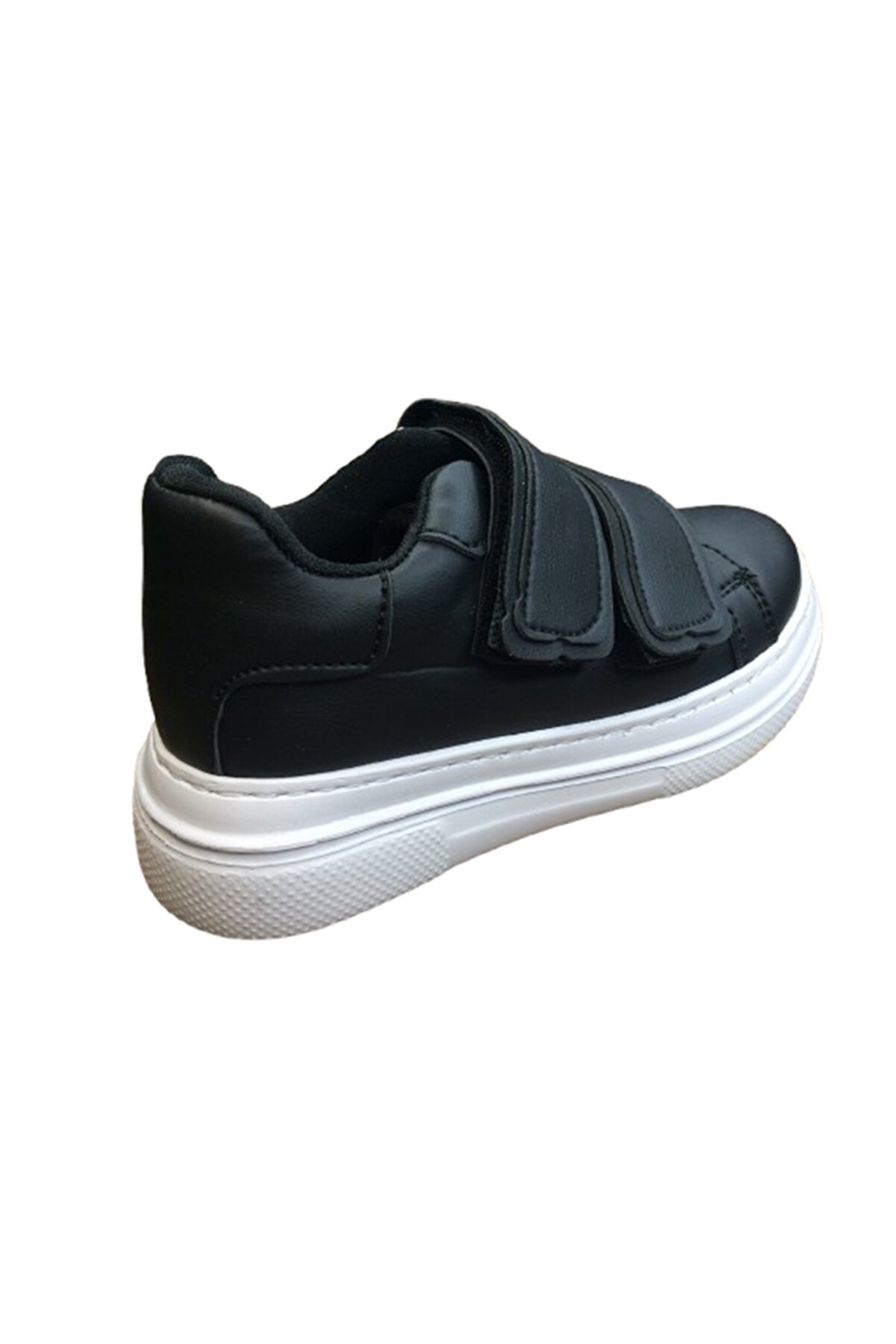 1087 Kız Çocuk Si̇yah Cırtlı Sneaker Günlük Spor Ayakkabı