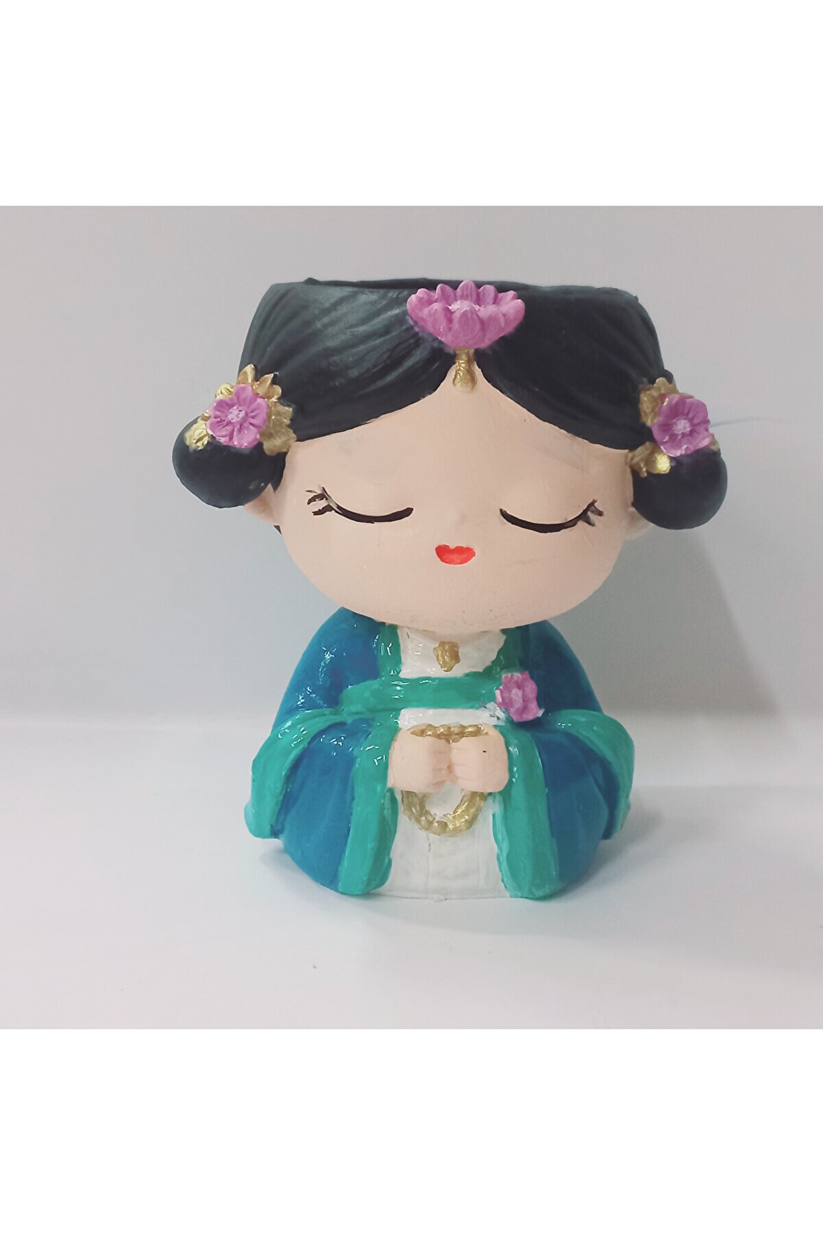 Kalıpcınızburada Japon Kız Saksı Si̇li̇kon Kalıp - K7967