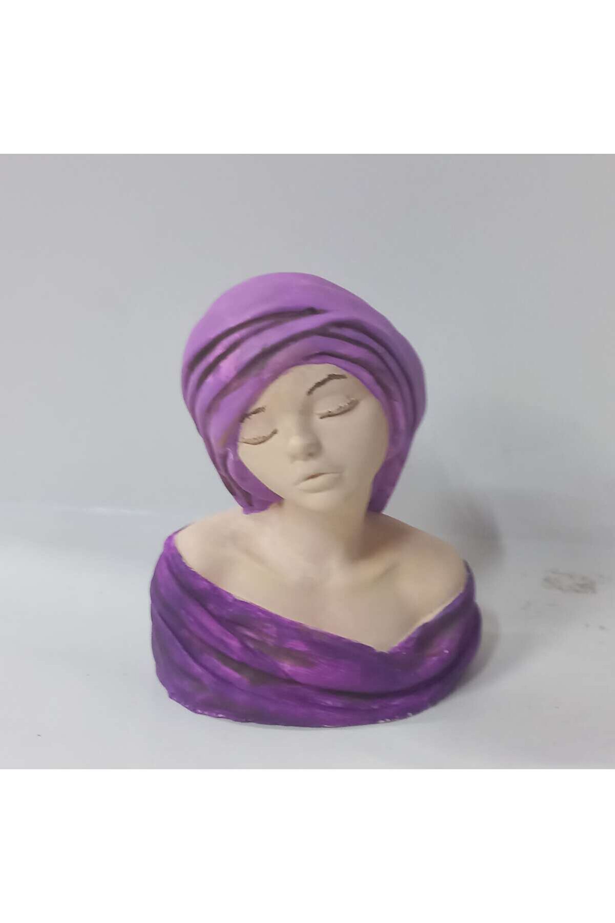 Kalıpcınızburada Eşarplı Kız Bi̇blo Si̇li̇kon Kalıp