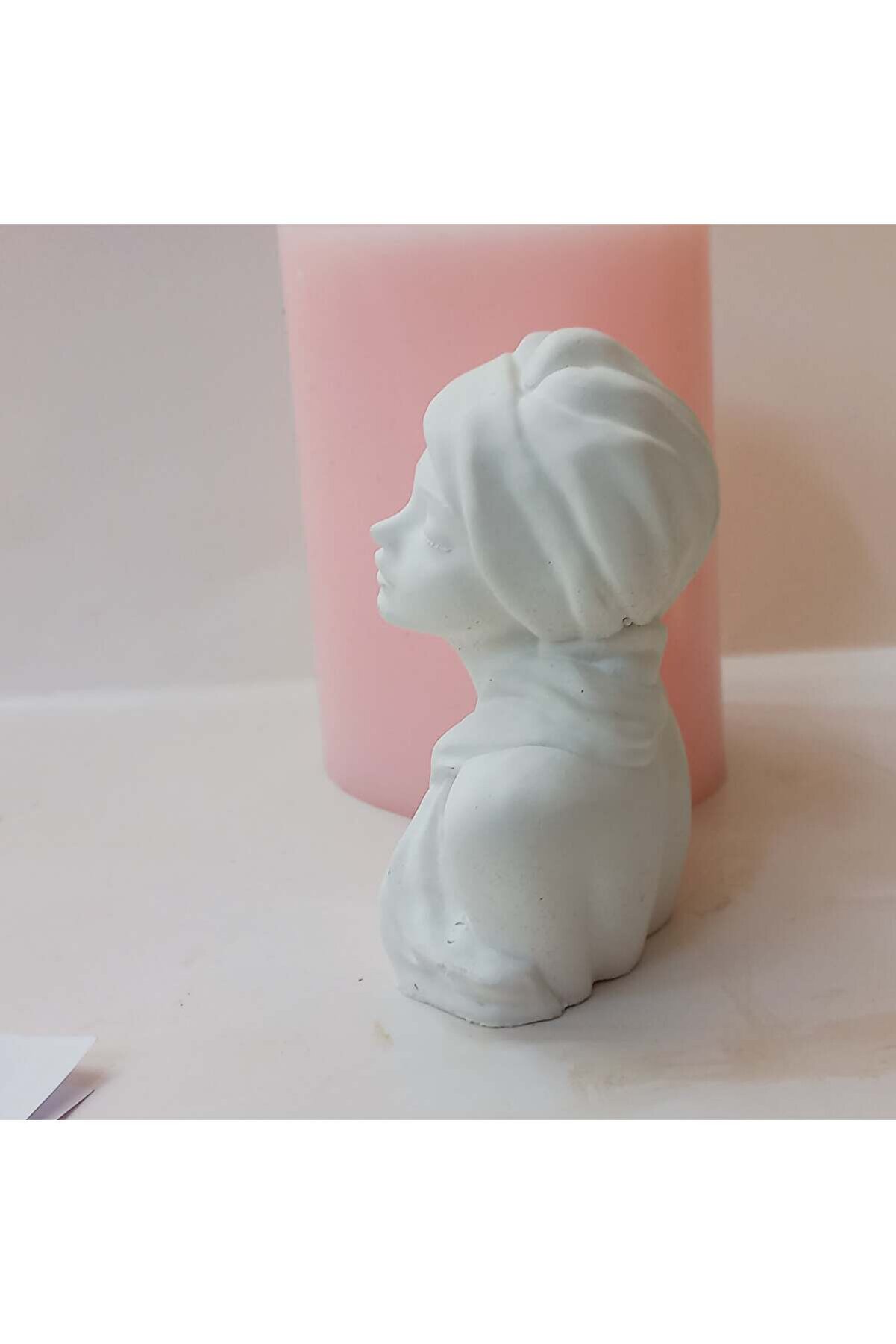 Kalıpcınızburada Eşarplı Kız Bi̇blo Si̇li̇kon Kalıp