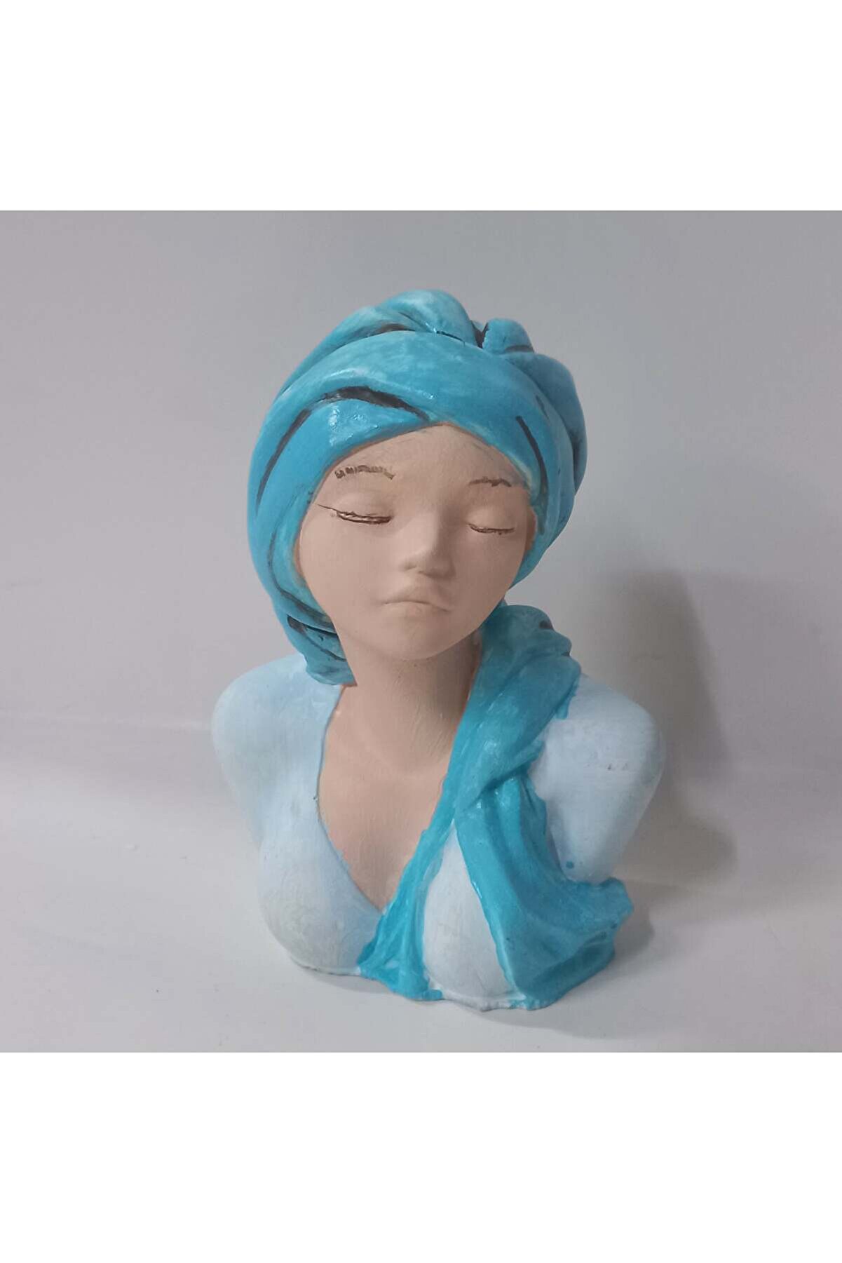 Kalıpcınızburada Eşarplı Kız Bi̇blo Si̇li̇kon Kalıp - K7981