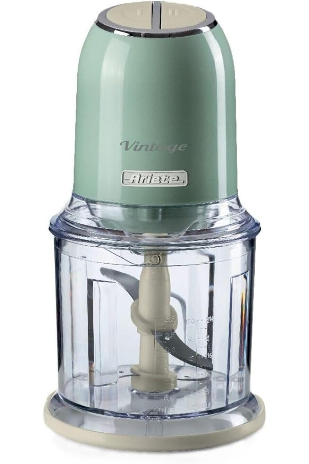 STOREMAX buyflair Doğrayıcı Yeşil 0438/04-2 Hız Kademeli, 2 Buton ve 4 Paslanmaz Çelik Bıçak, Sebze Doğrayıcı