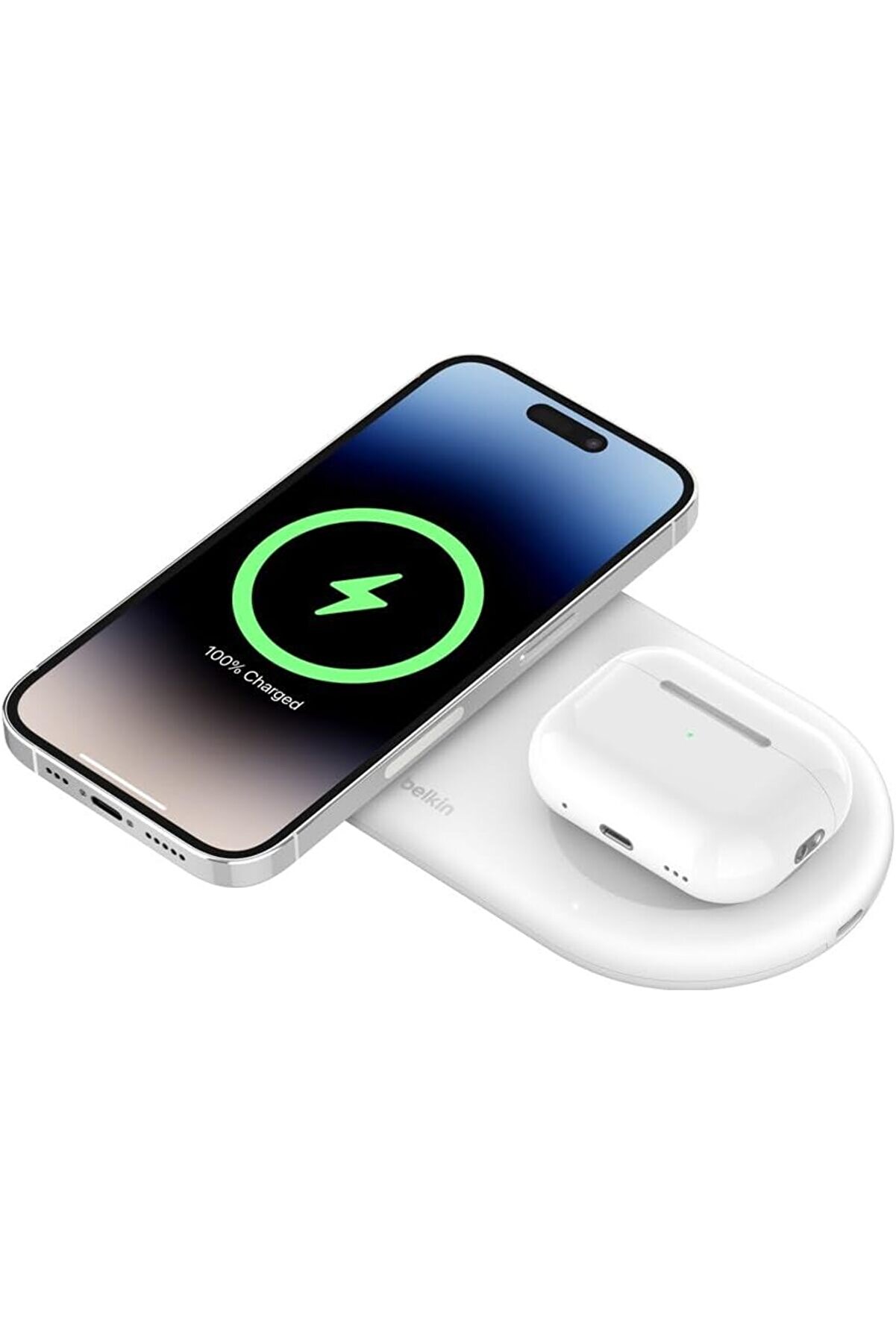 STOREMAX goldflare BoostCharge Pro 2'si 1 arada kablosuz şarj istasyonu, manyetik Qi2, 15 W, hızlı şarj cihaz