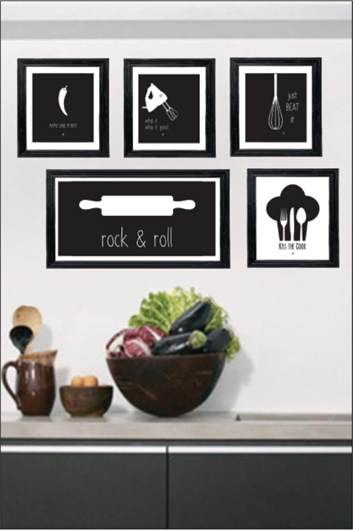 STOREMAX modaflux 5 Parça Dekoratif Mdf Tablo Seti Çerçeve Görünümlü DEKOLIADKG028 polynova 395519