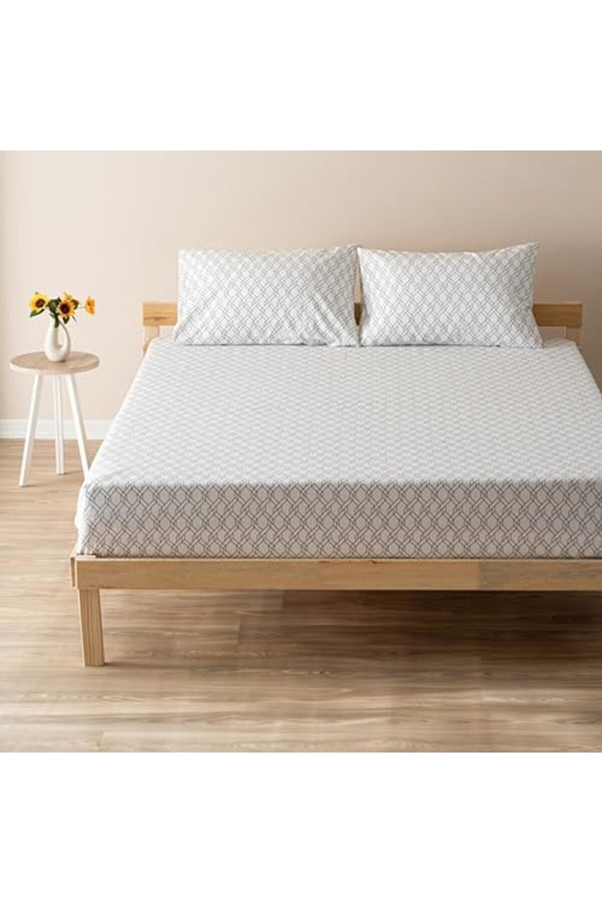 Sellbuystore | Mi̇x & Match | Li̇moges |%100 Pamuklu Çi̇ft Ki̇şi̇li̇k Çarşaf Seti̇ Beyaz 1053513