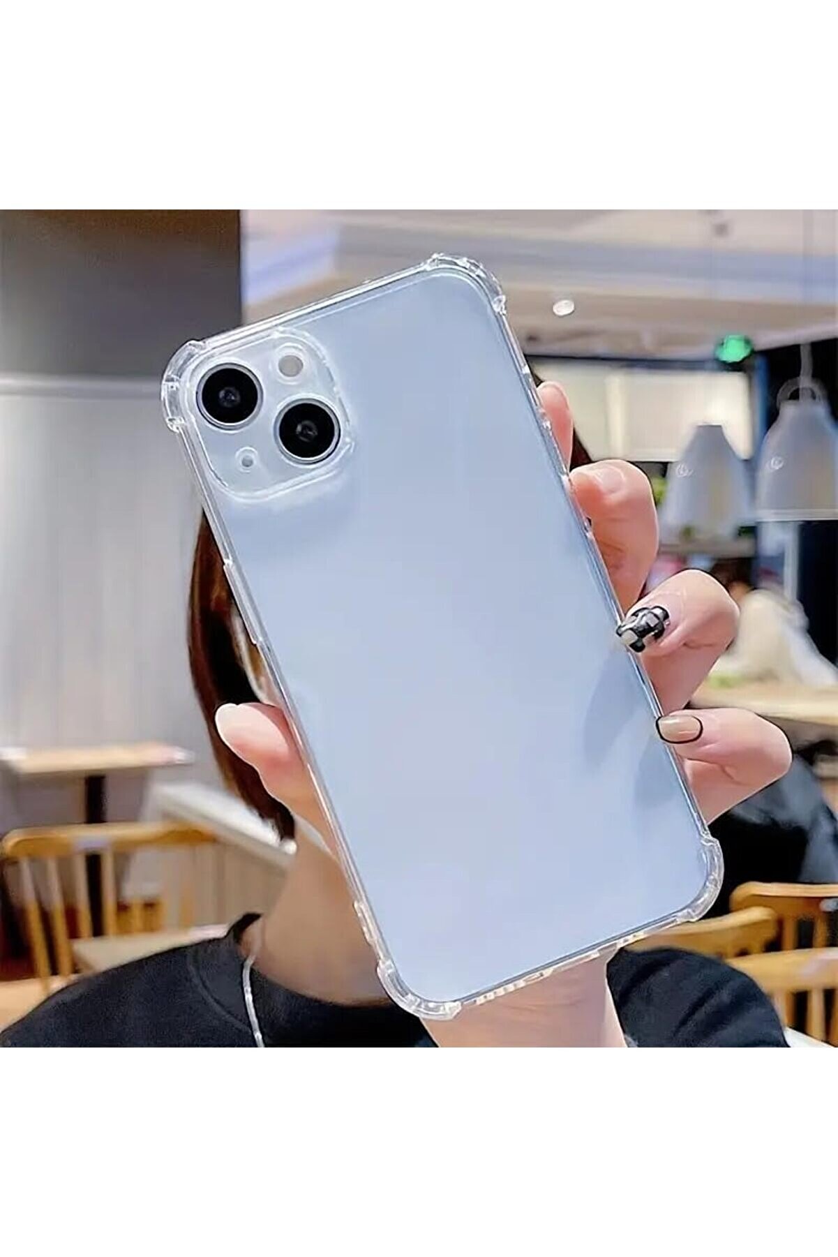 STOREMAX lvnshop 15 Uyumlu Darbe Emici 15 (6.7') Şeffaf Silikon TPU Clear Kılıf, Transparent 15 Kılıfı Şeffaf